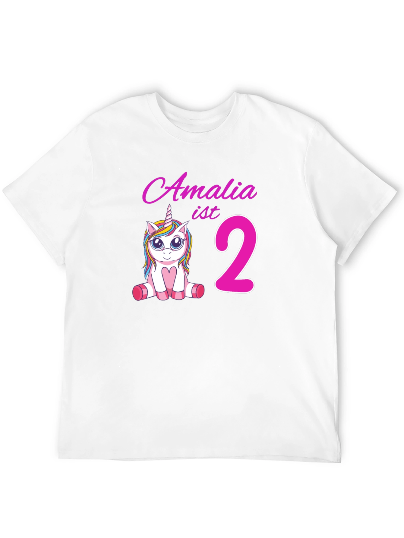Amalia 2nd Birthday Unicorn T-Shirt