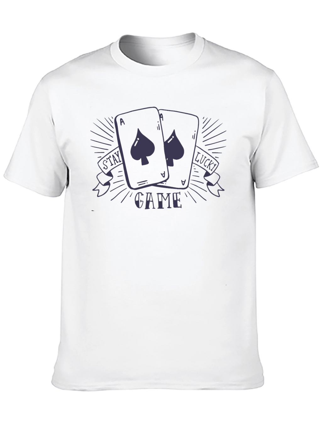 Stay Lucky Game Black Graphic Tee