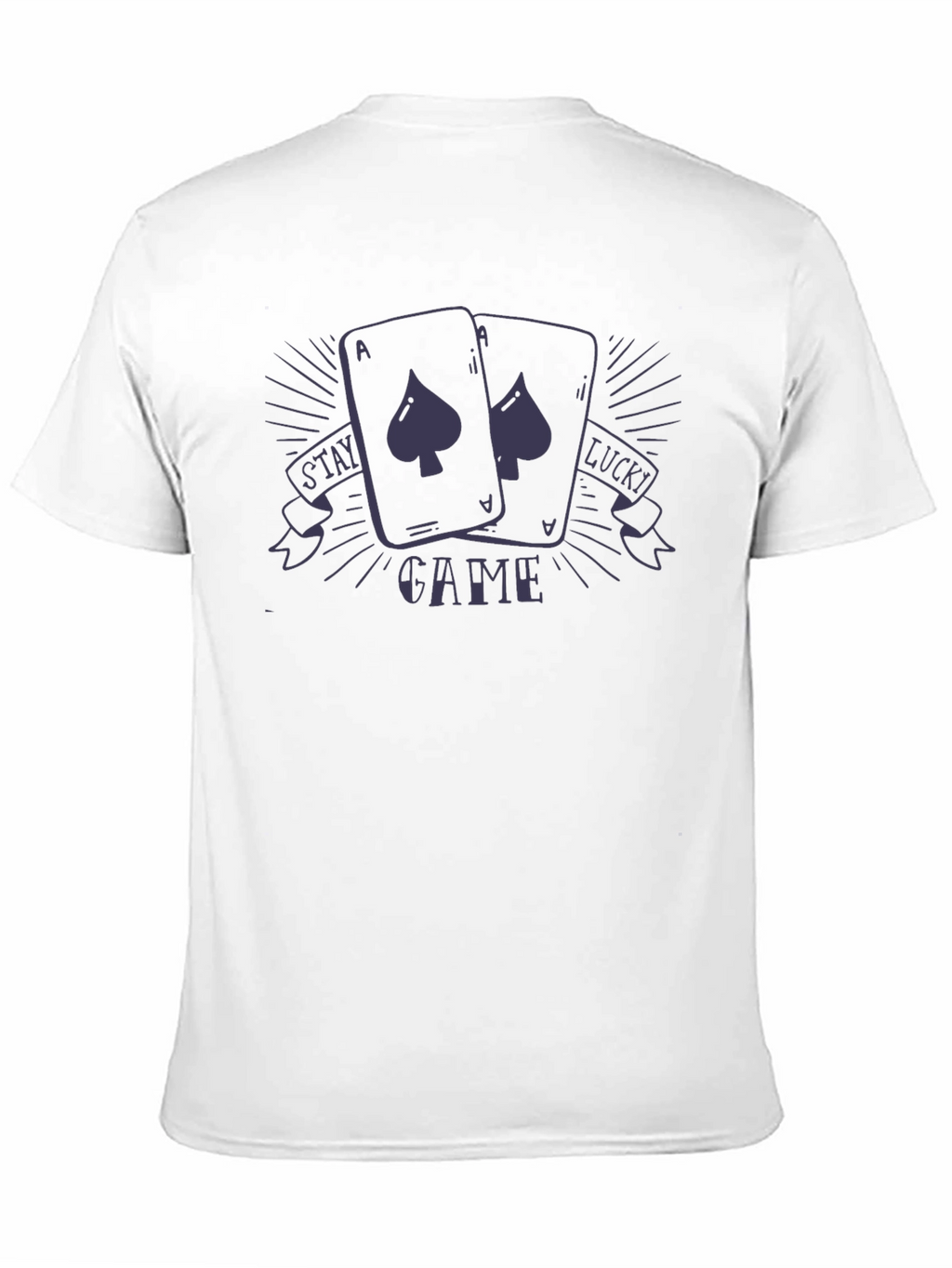 Stay Lucky Game Black Graphic Tee