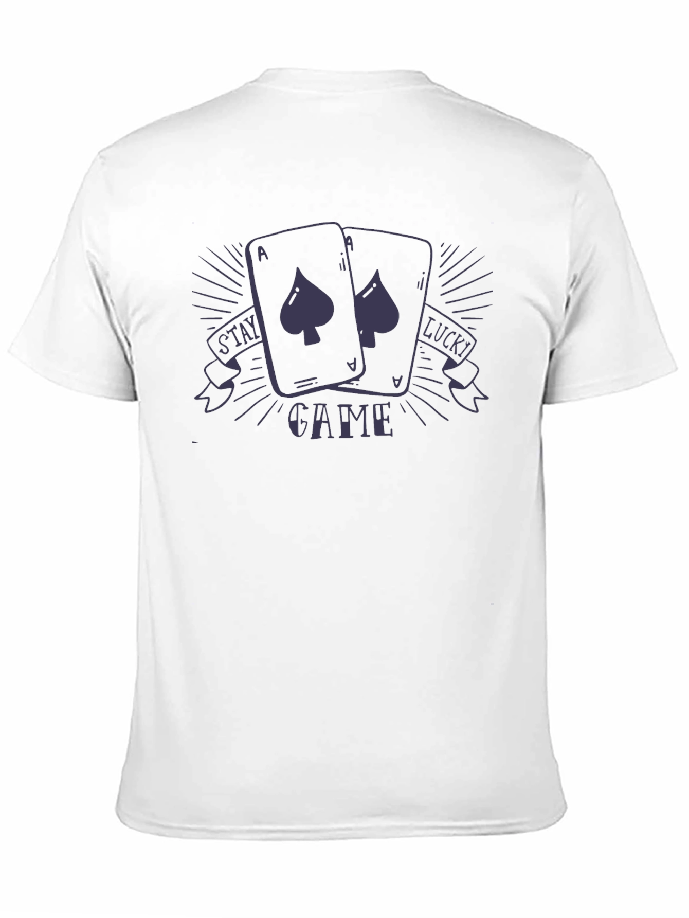 Stay Lucky Game Black Graphic Tee