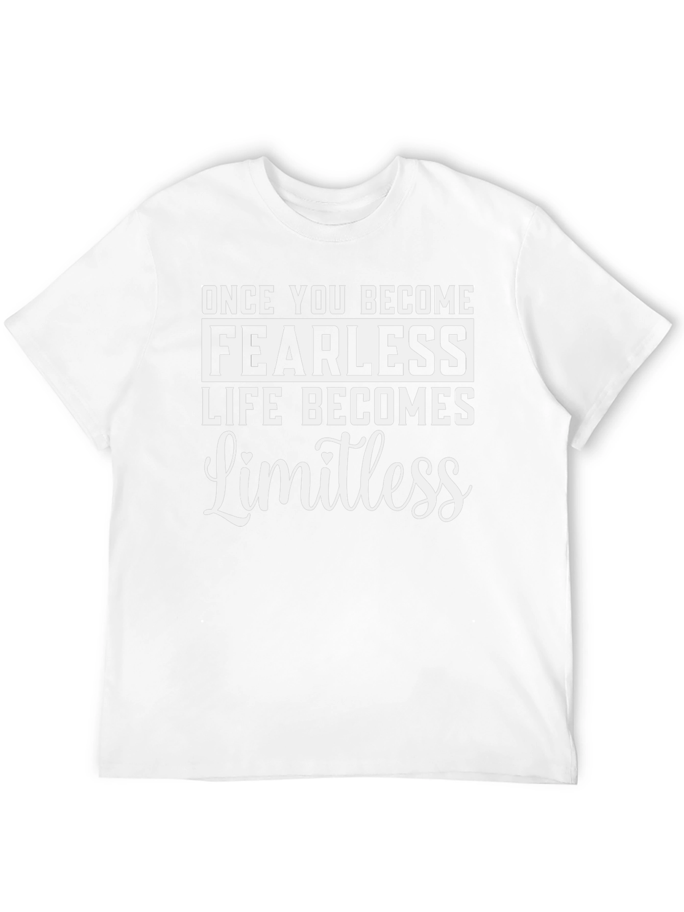 Fearless Limitless Motivational Black T-Shirt