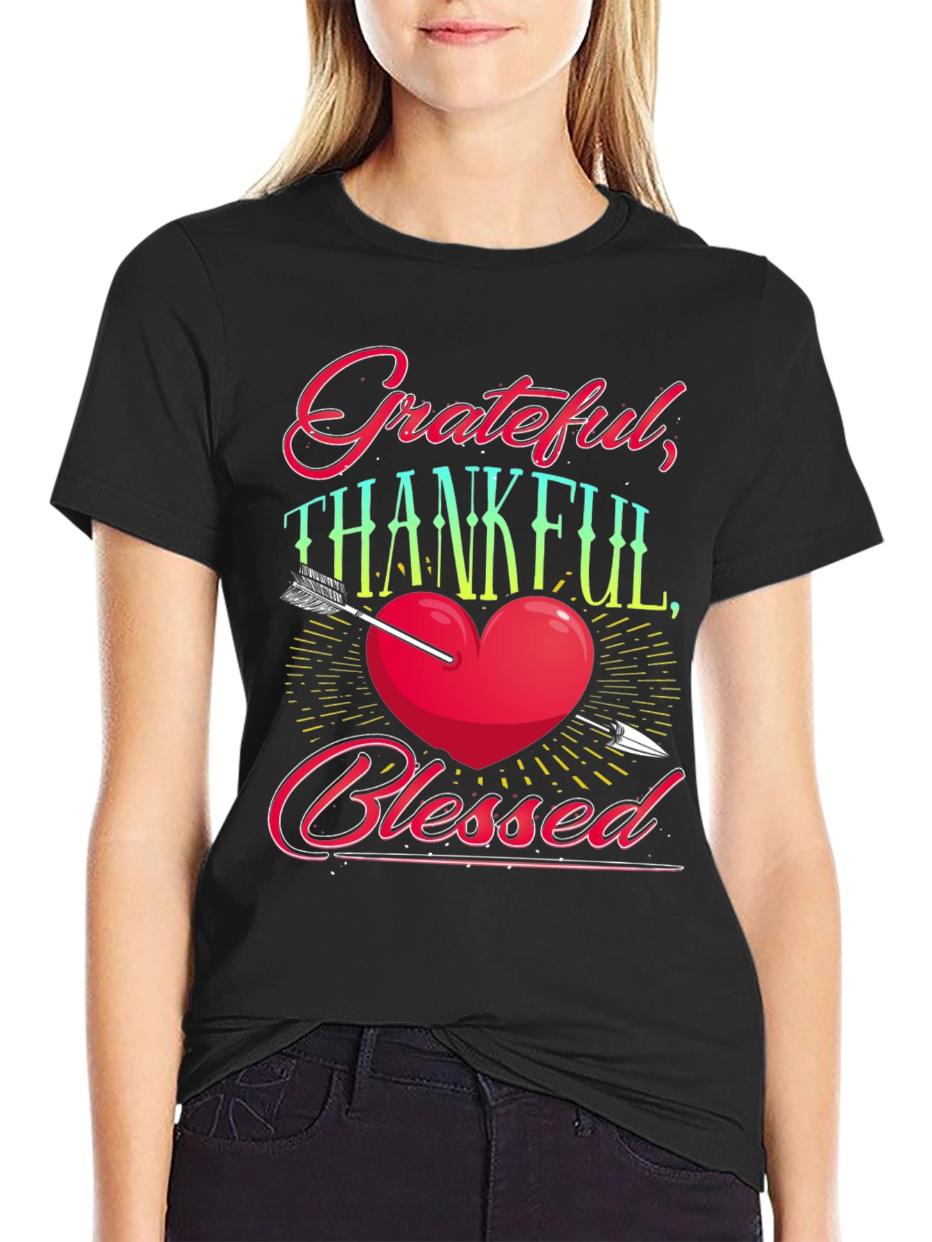 Grateful Thankful Blessed Graphic Tee