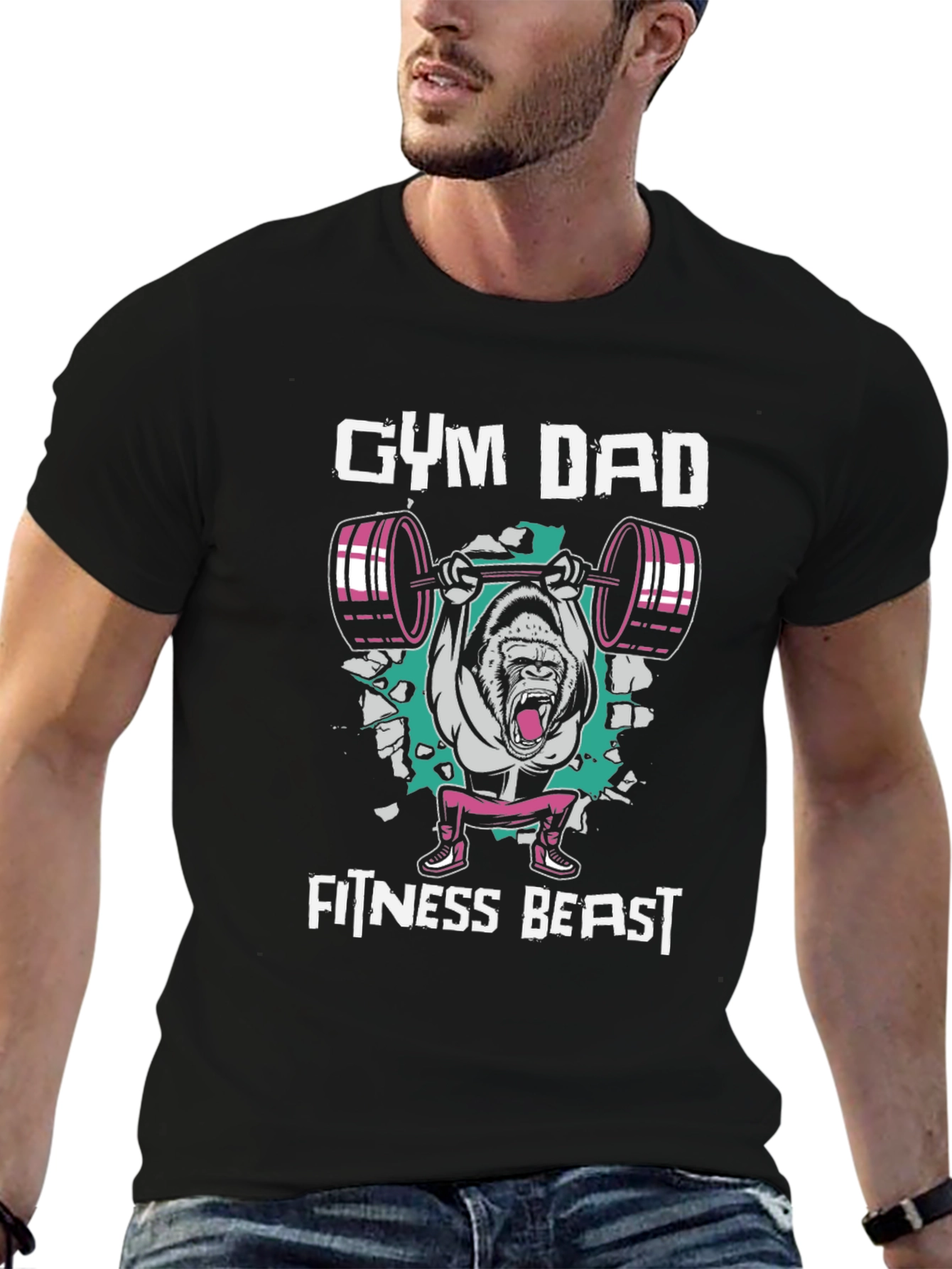 Gym Dad Fitness Beast T-Shirt