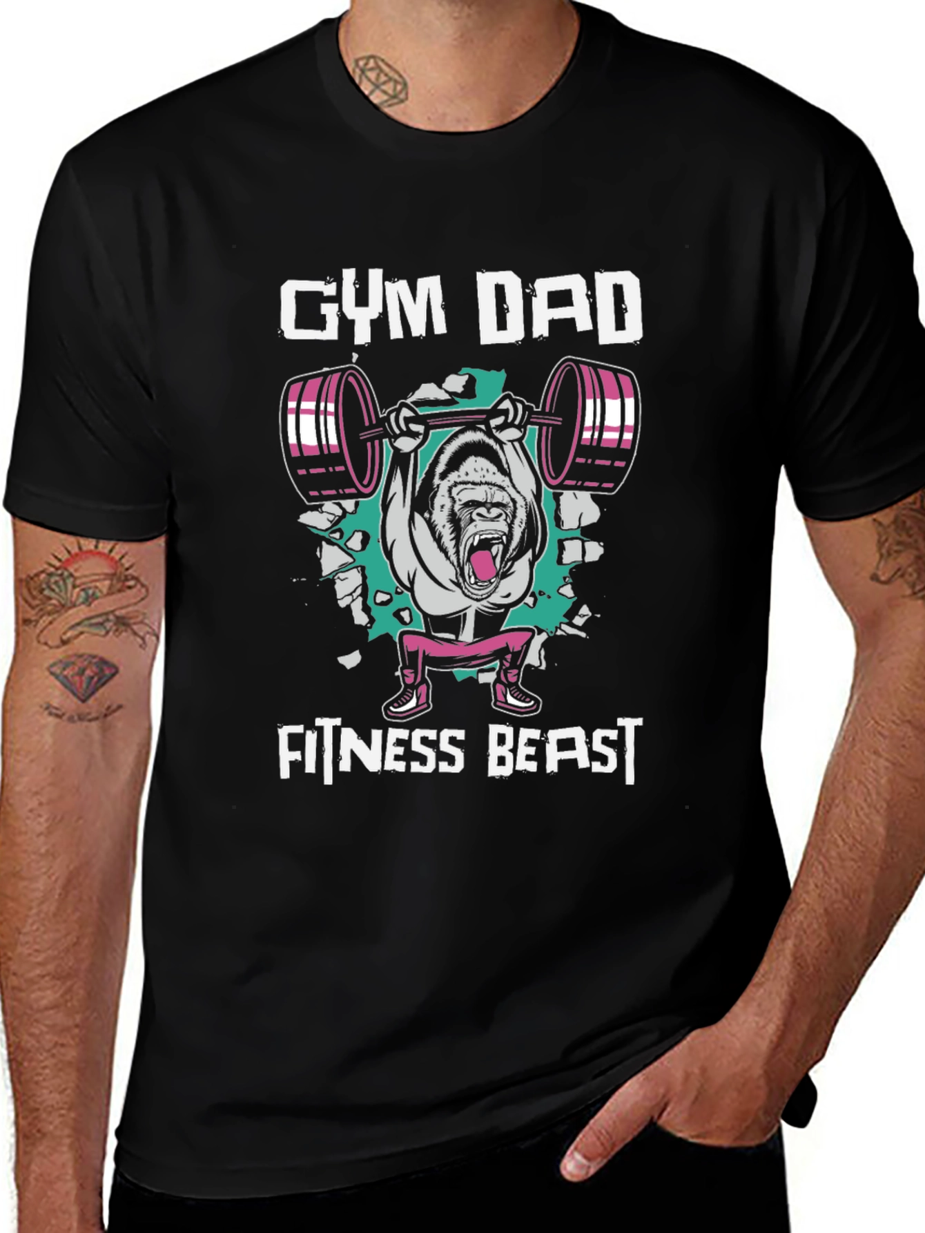 Gym Dad Fitness Beast T-Shirt