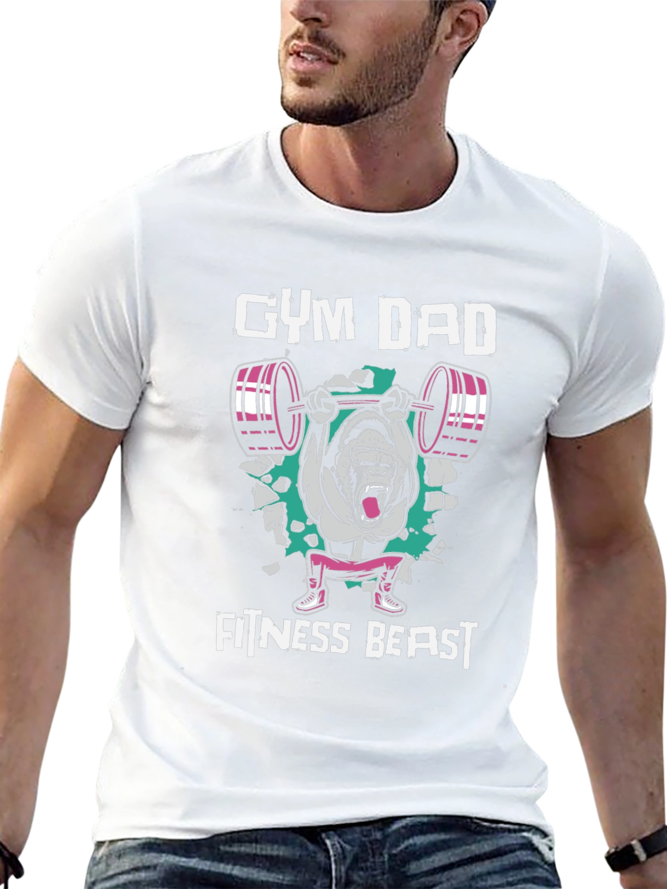 Gym Dad Fitness Beast T-Shirt