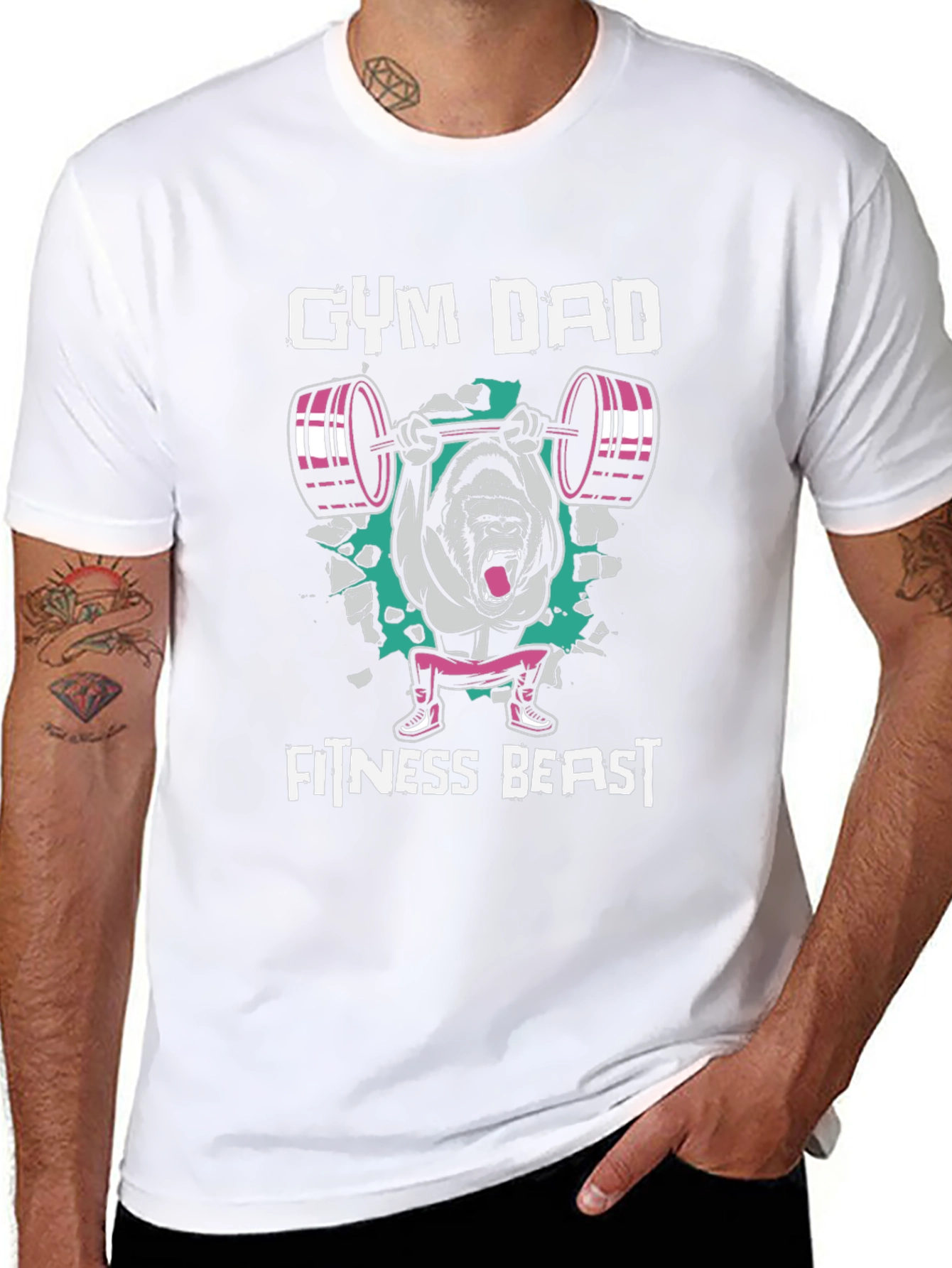 Gym Dad Fitness Beast T-Shirt