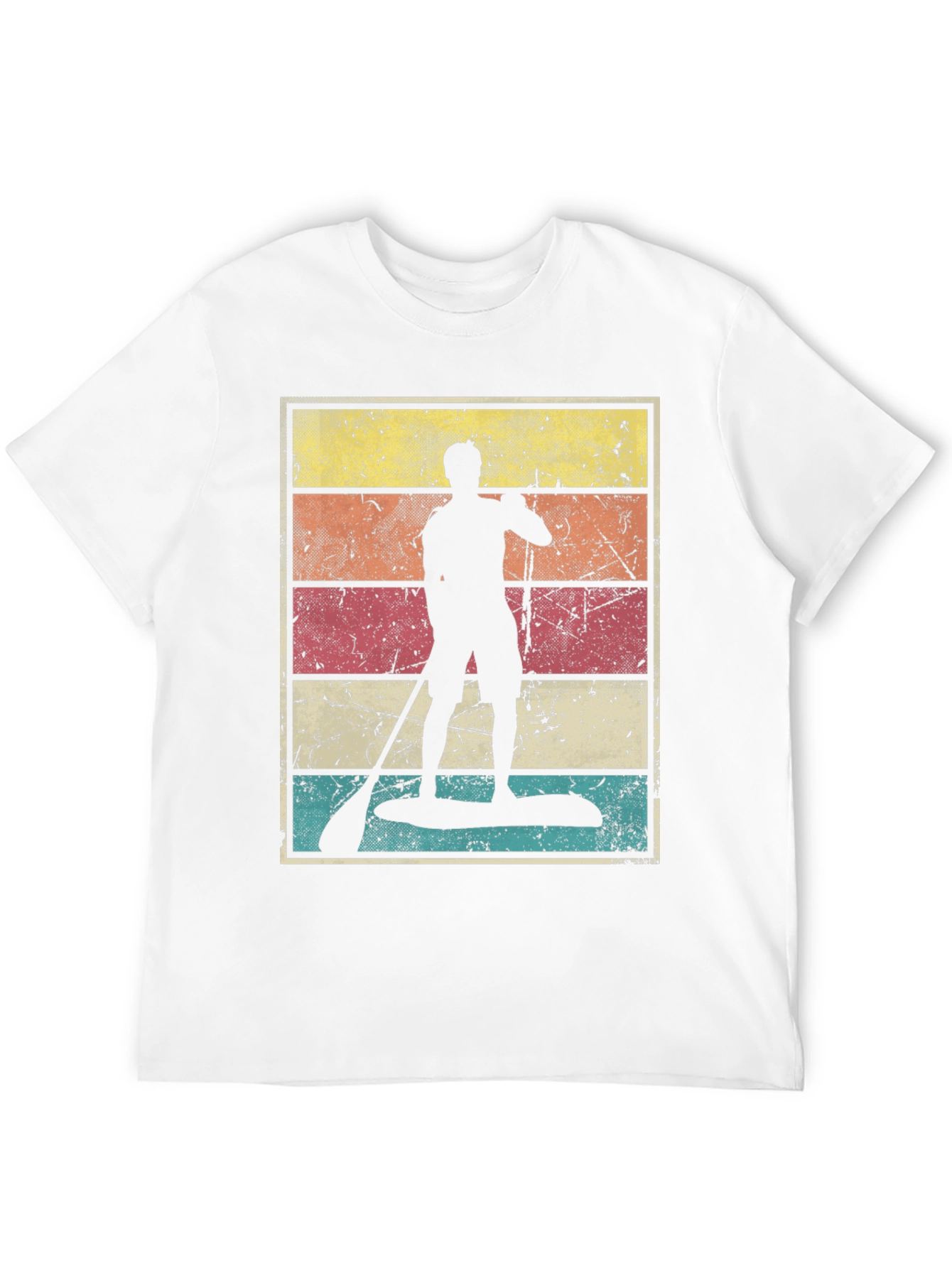 Retro Paddle Boarder Graphic Tee