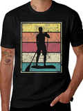 Retro Paddle Boarder Graphic Tee