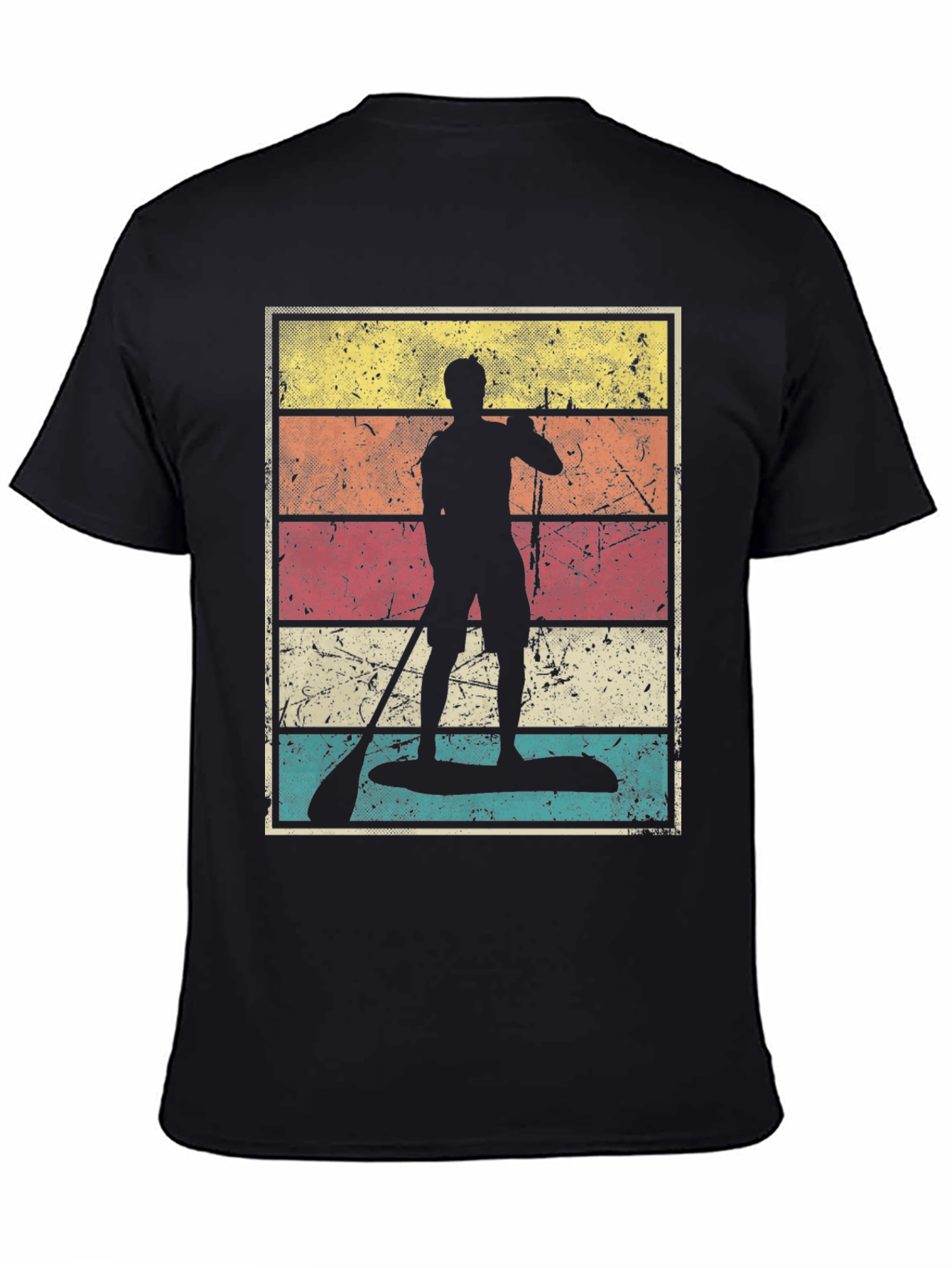 Retro Paddle Boarder Graphic Tee