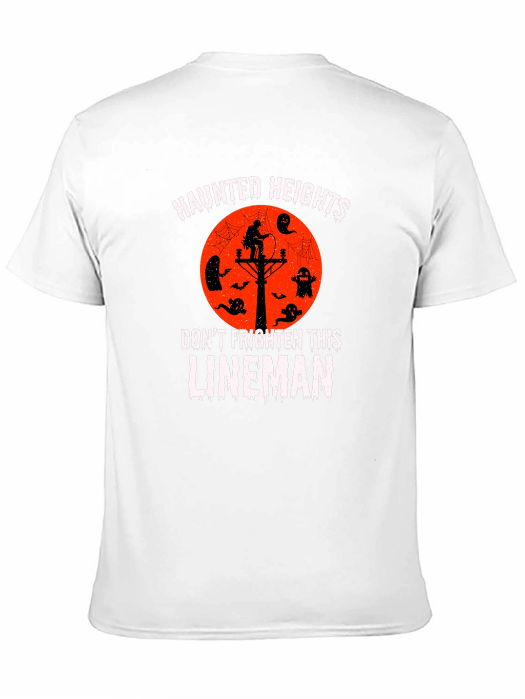 Haunted Heights Lineman Halloween T-Shirt