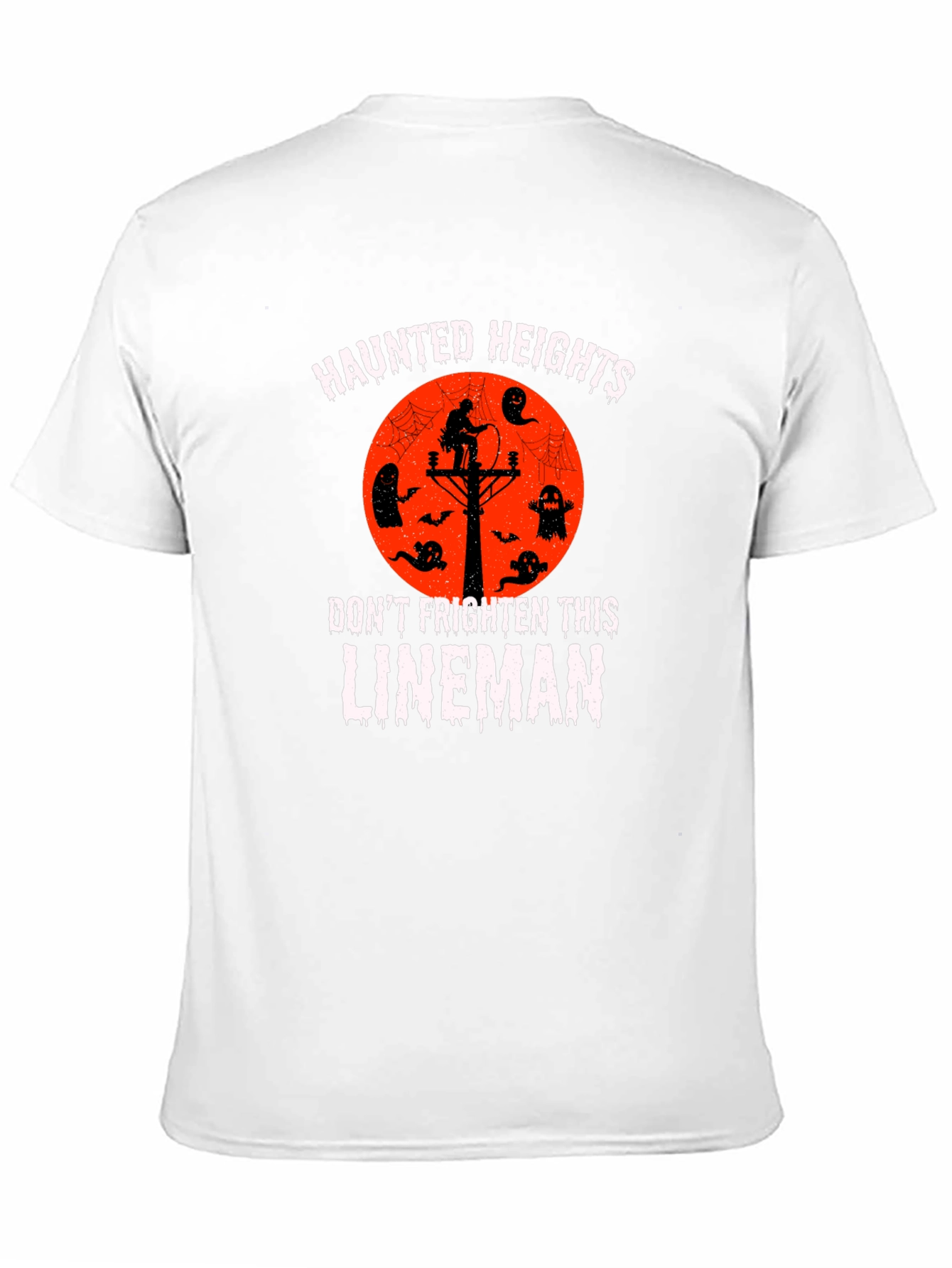Haunted Heights Lineman Halloween T-Shirt