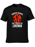 Haunted Heights Lineman Halloween T-Shirt