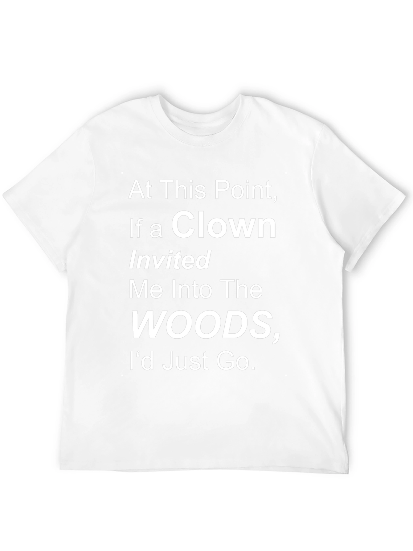 Clown Woods Graphic Tee - Humorous T-Shirt