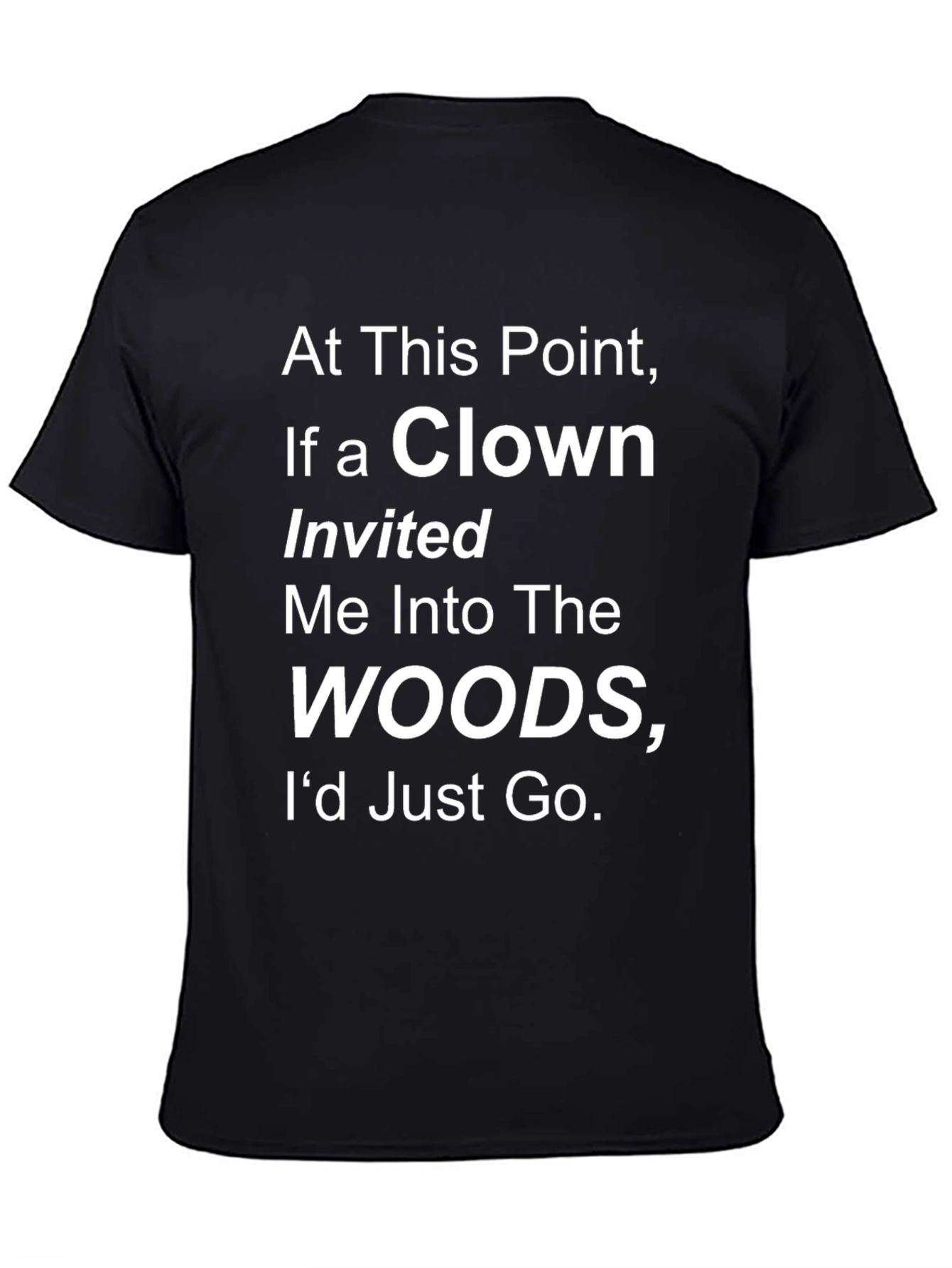 Clown Woods Graphic Tee - Humorous T-Shirt