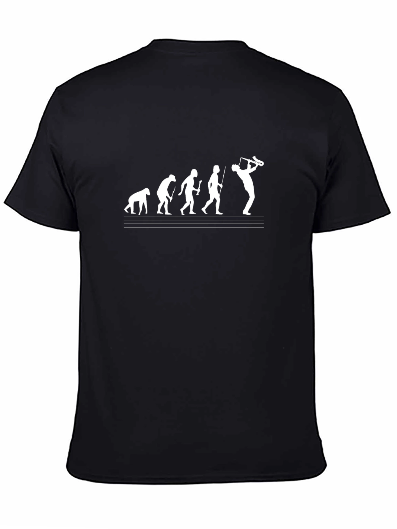 Evolution Saxophone Black T-Shirt