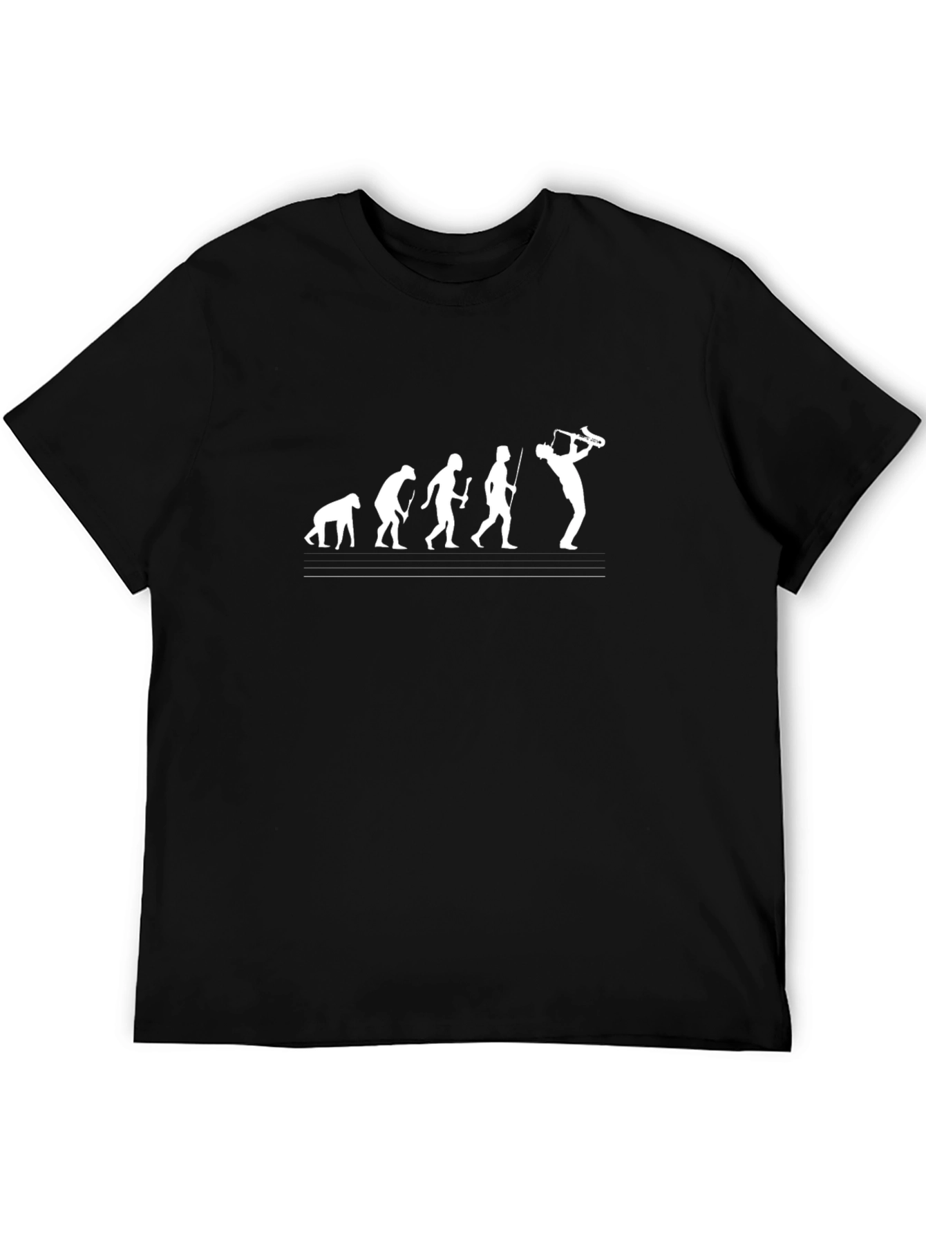 Evolution Saxophone Black T-Shirt