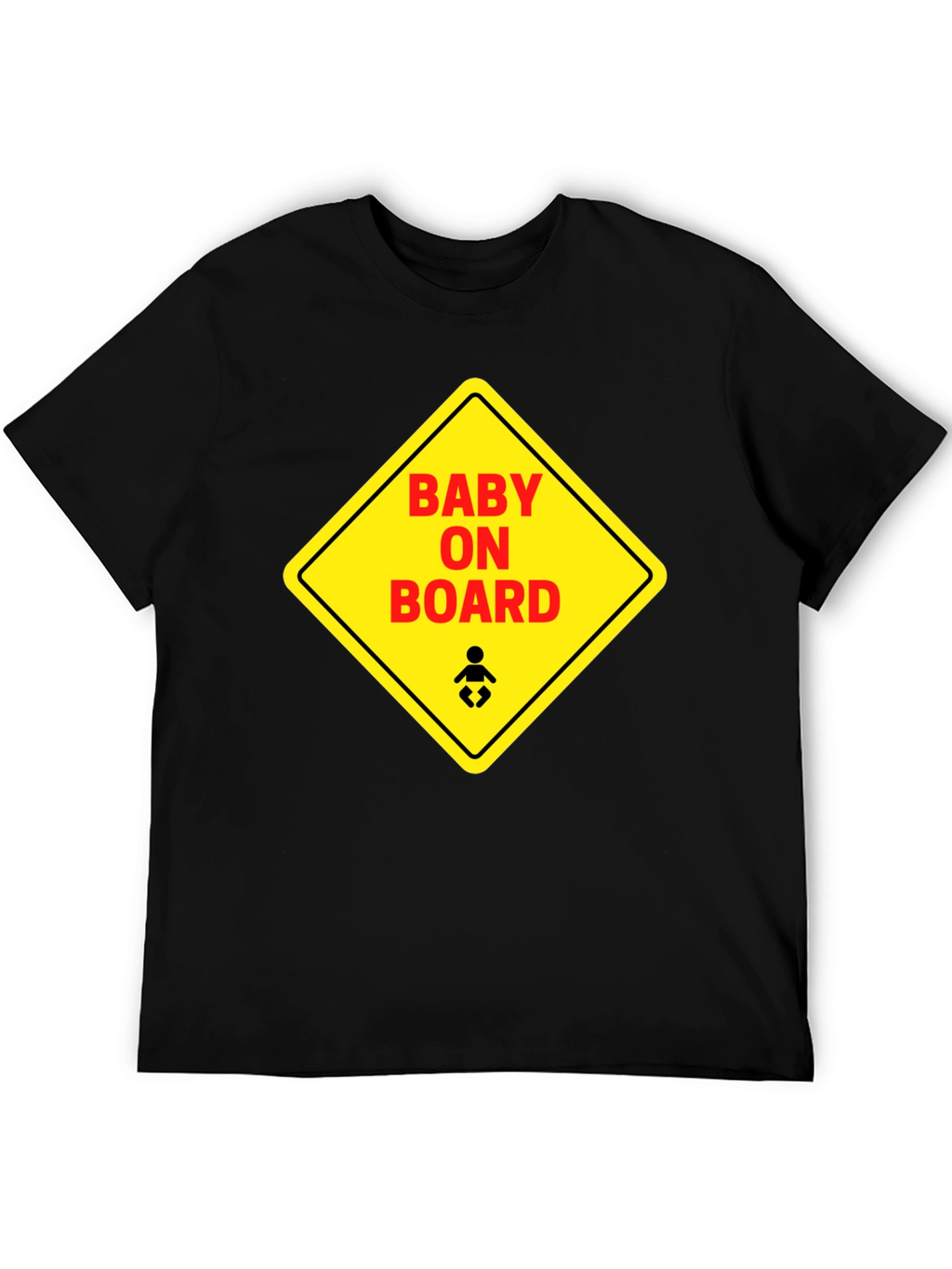 Baby On Board Graphic Tee - Black Unisex T-Shirt