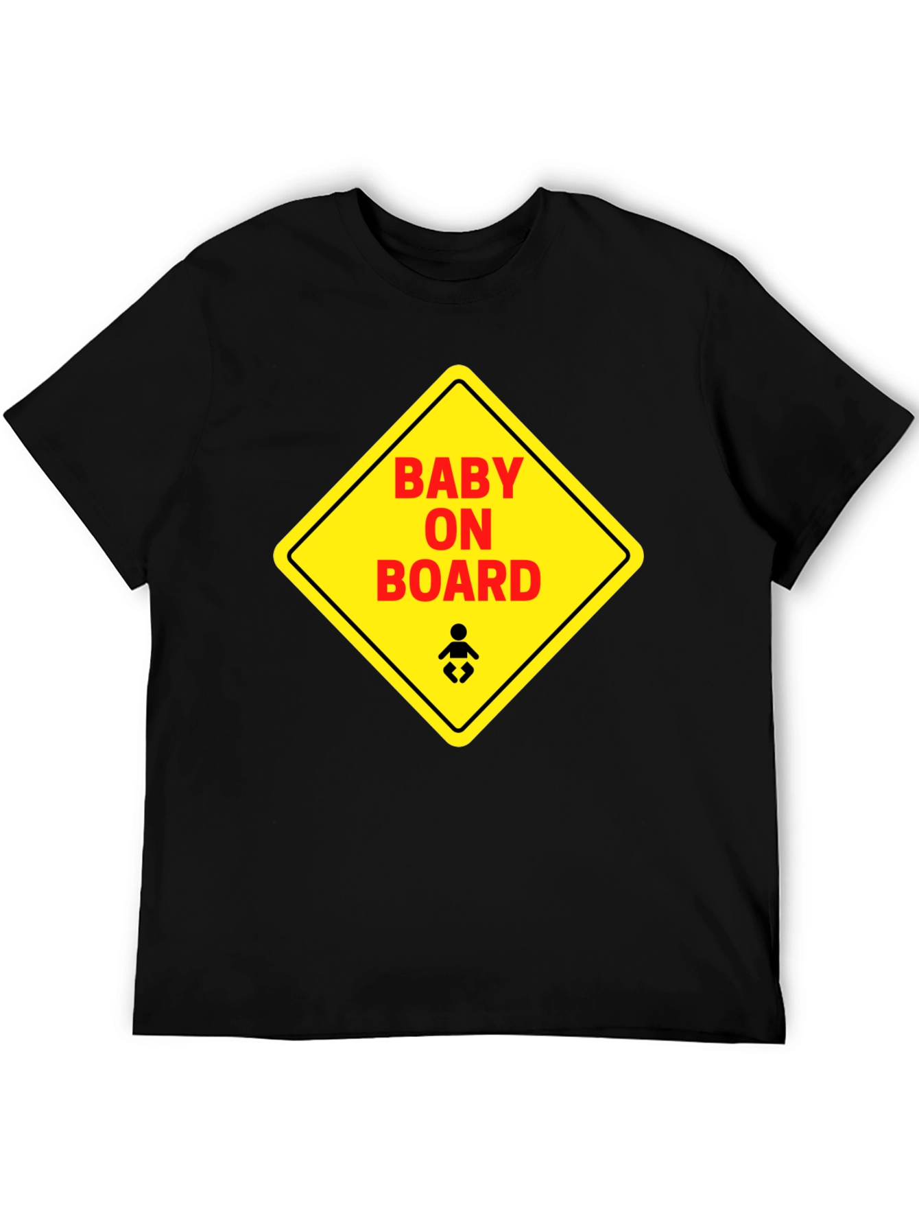 Baby On Board Graphic Tee - Black Unisex T-Shirt