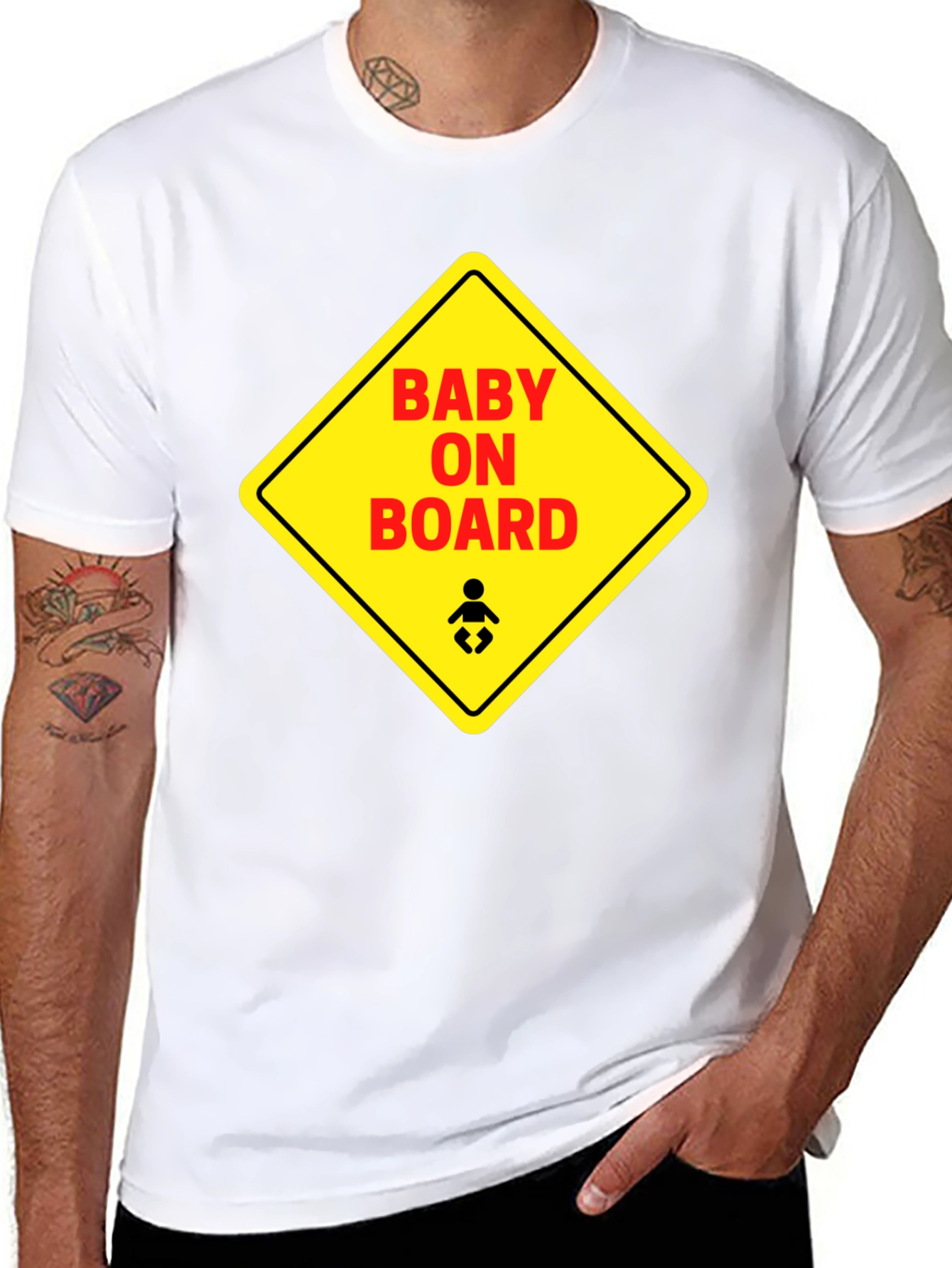 Baby On Board Graphic Tee - Black Unisex T-Shirt