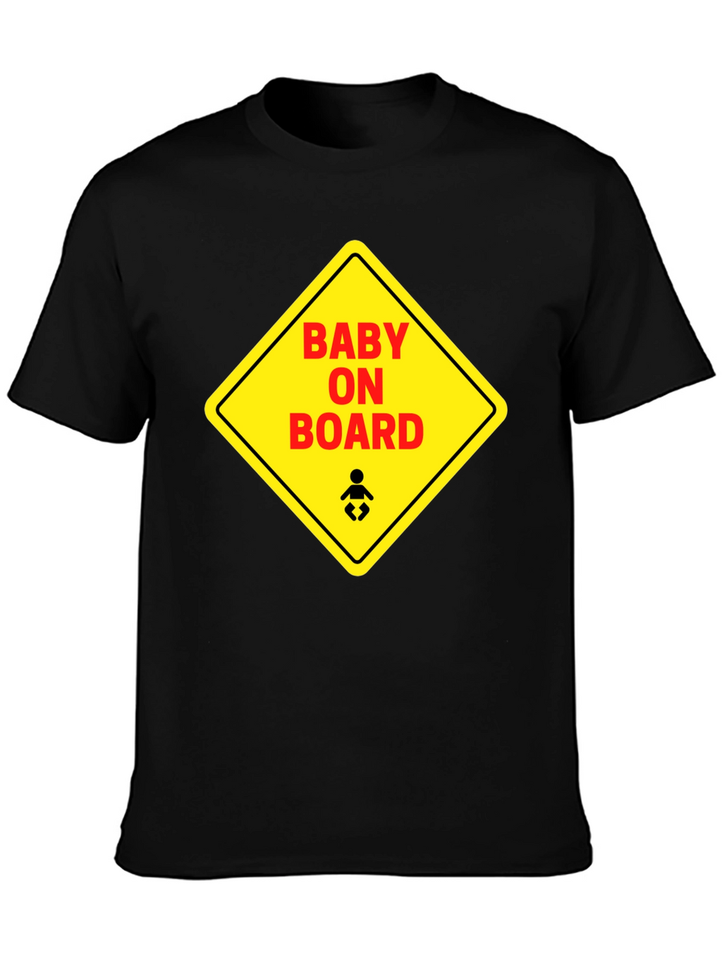 Baby On Board Graphic Tee - Black Unisex T-Shirt