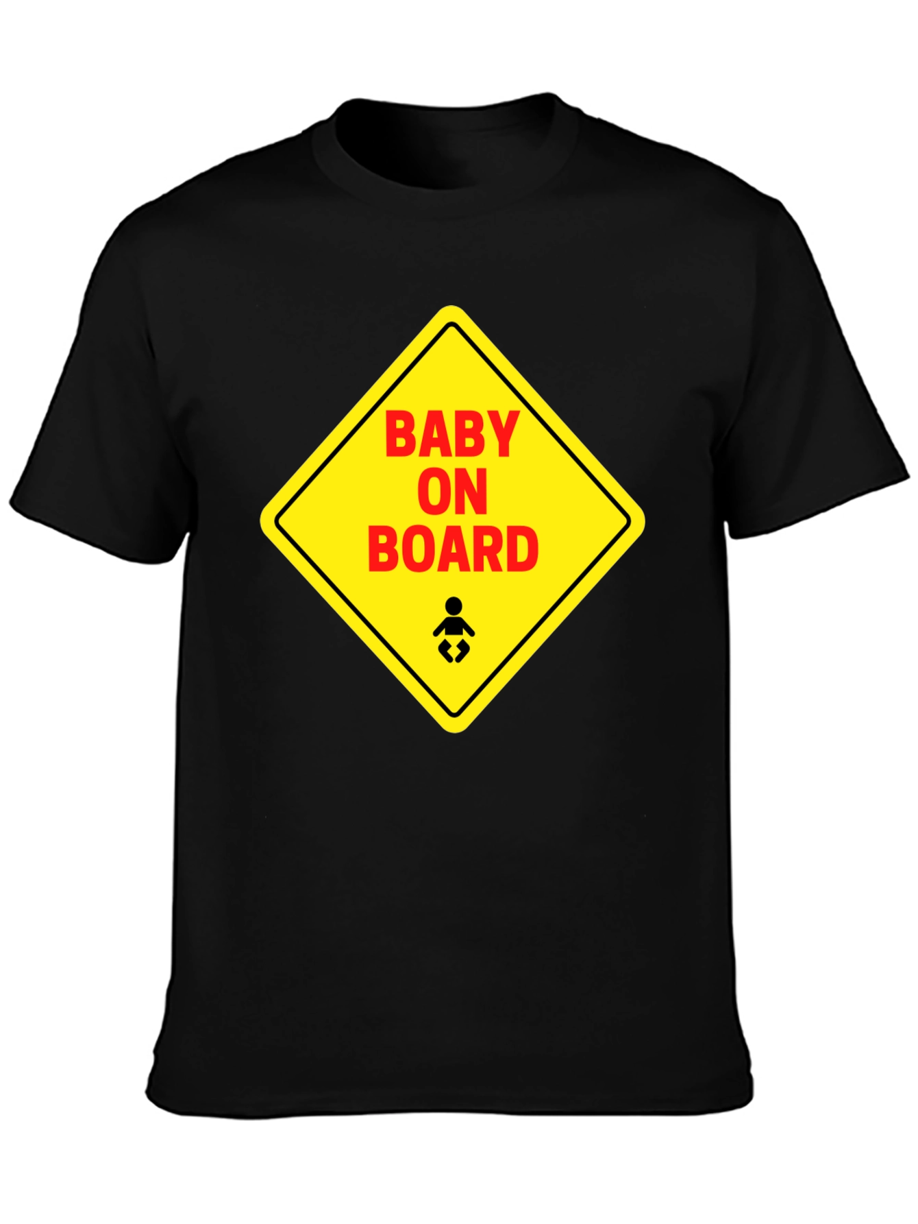 Baby On Board Graphic Tee - Black Unisex T-Shirt