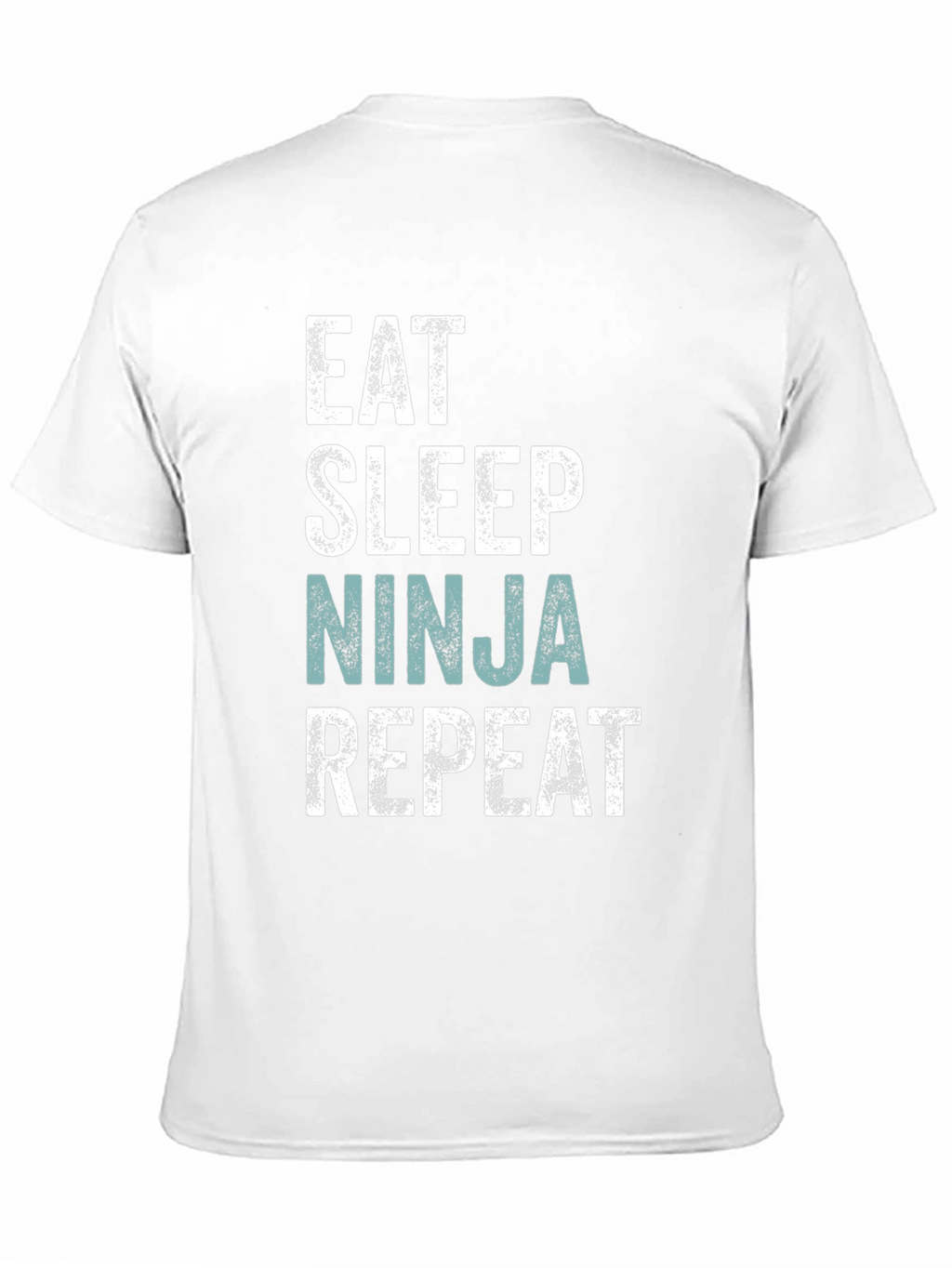 Eat Sleep Ninja Repeat Mens Black T-Shirt