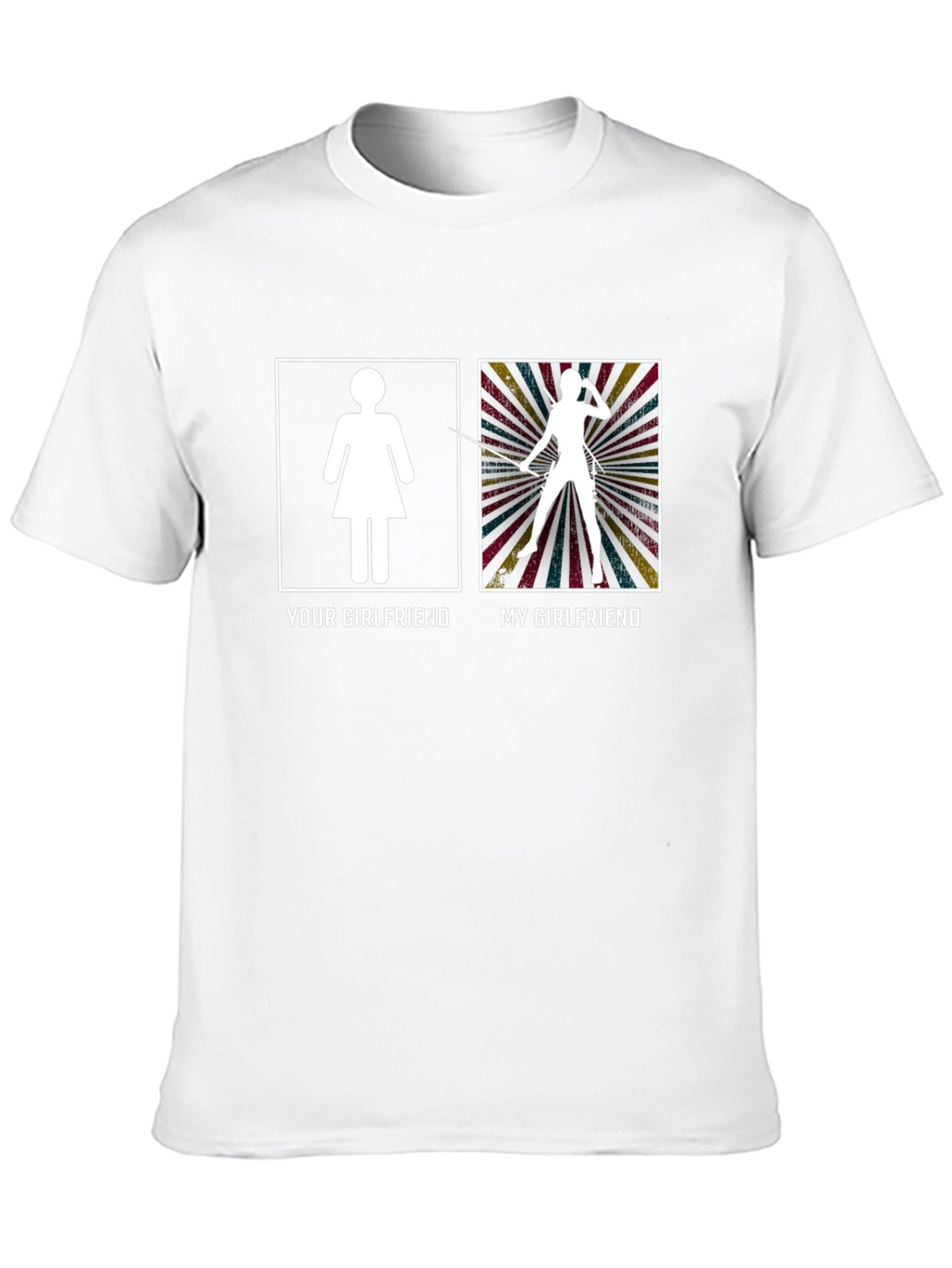 Funny My Girlfriend Black Graphic Tee