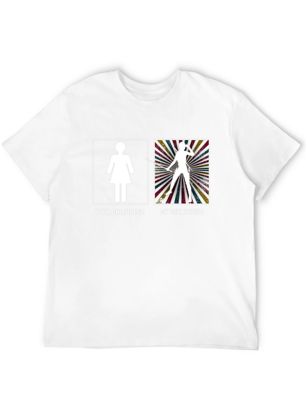 Funny My Girlfriend Black Graphic Tee