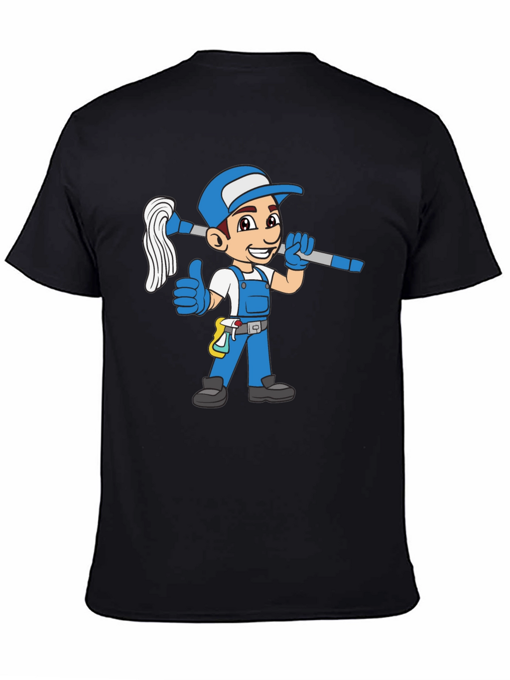 Cartoon Janitor T-Shirt