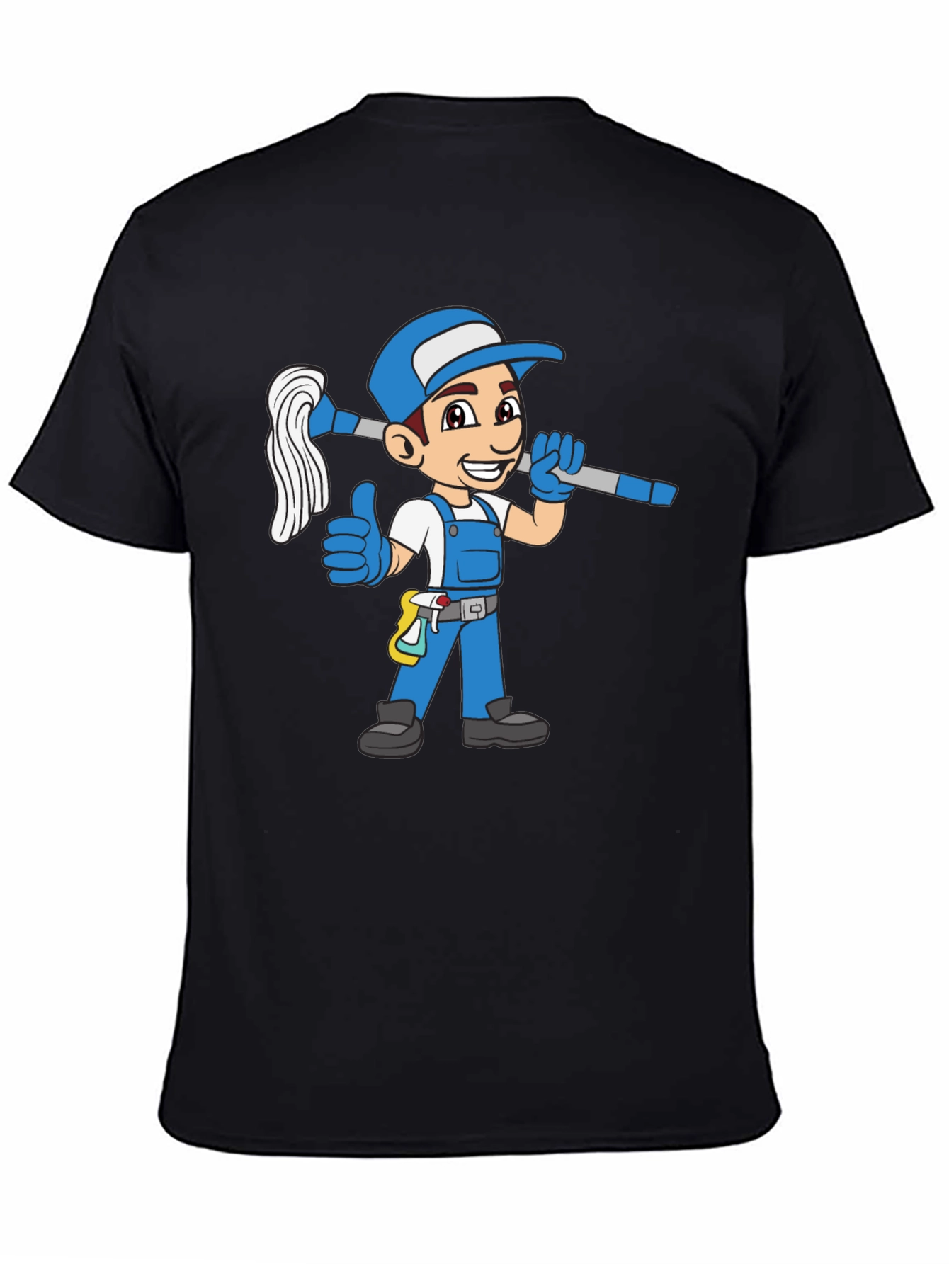 Cartoon Janitor T-Shirt