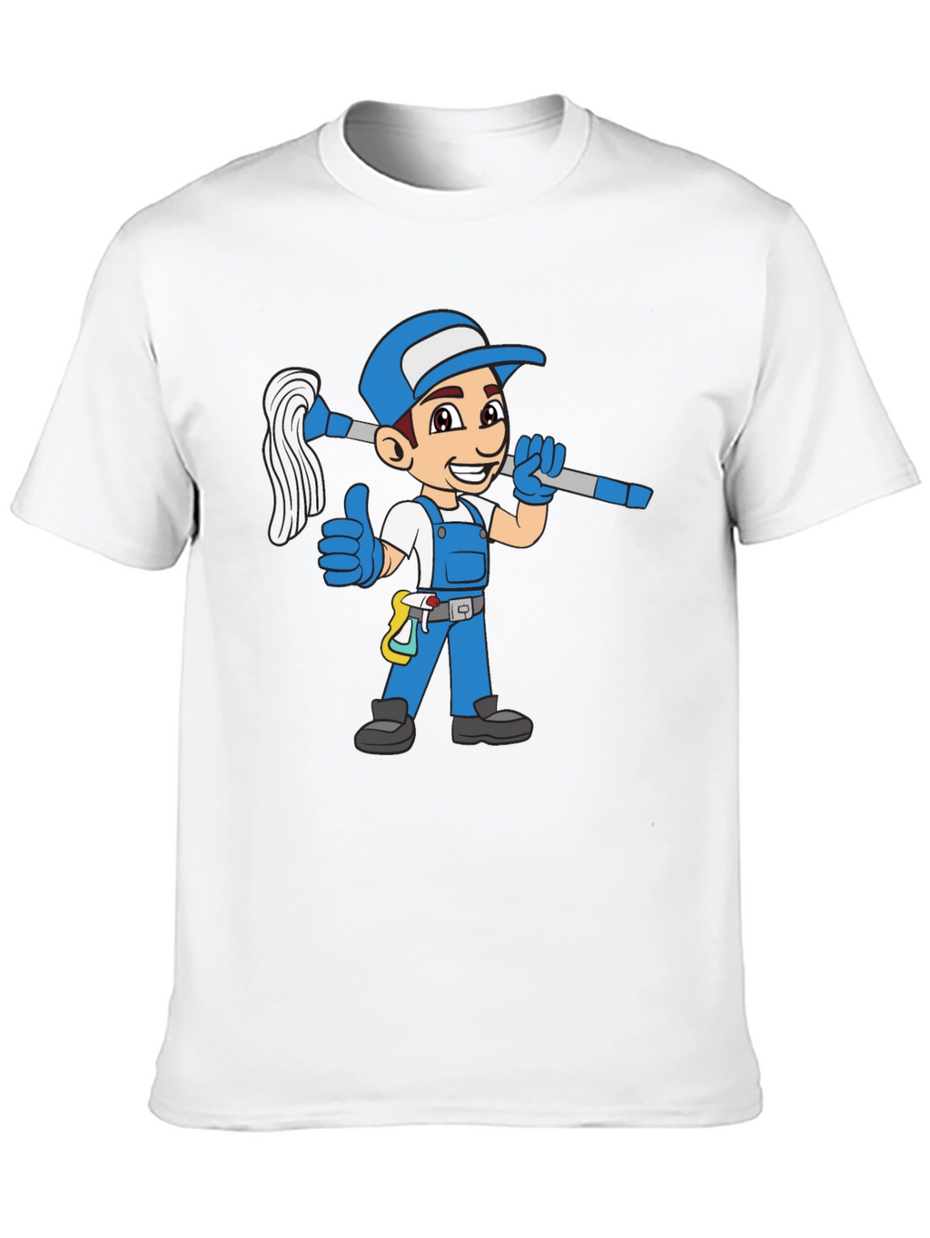 Cartoon Janitor T-Shirt