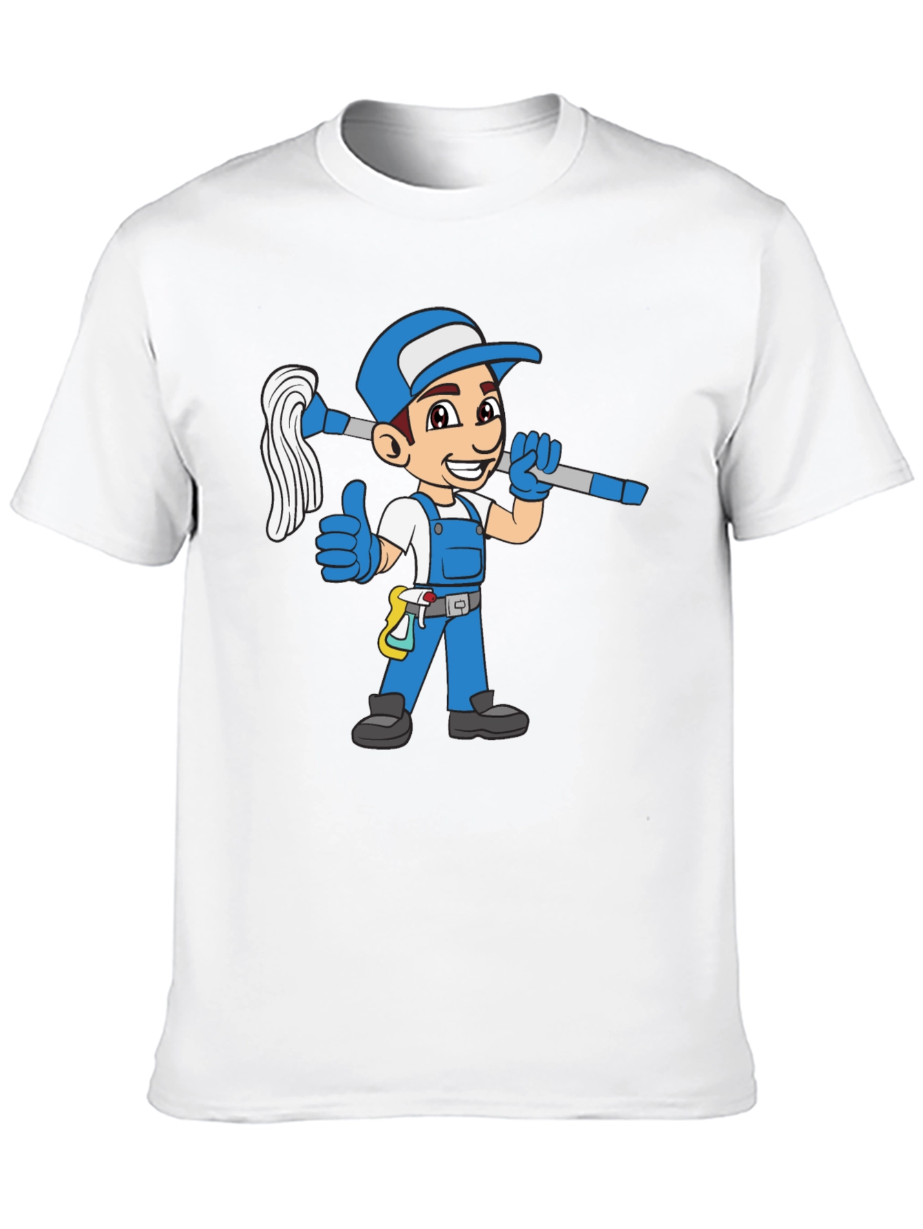 Cartoon Janitor T-Shirt