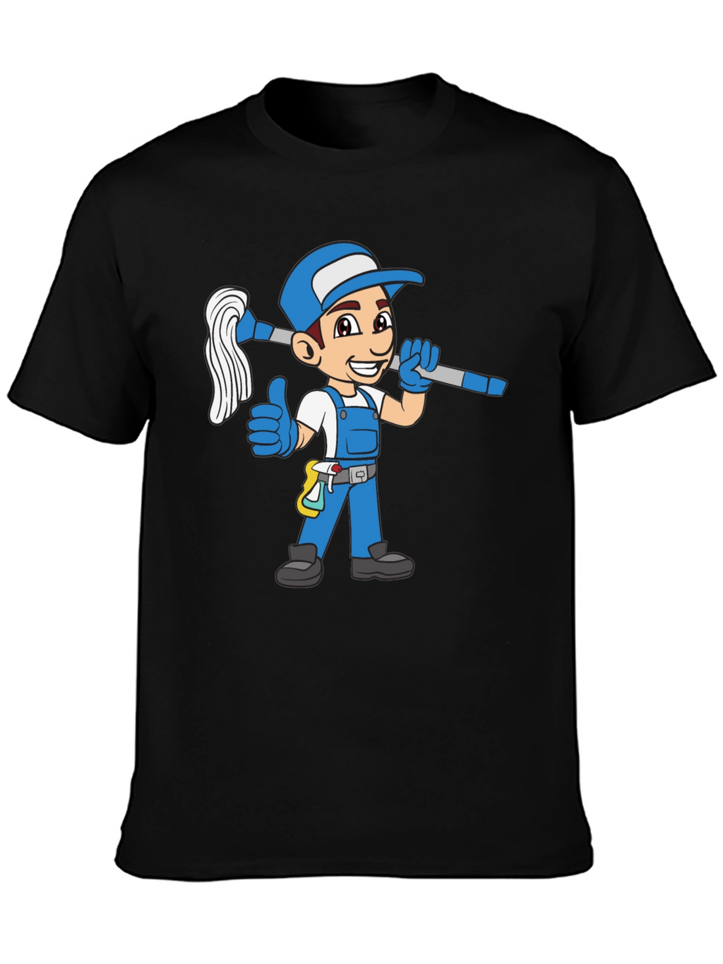 Cartoon Janitor T-Shirt