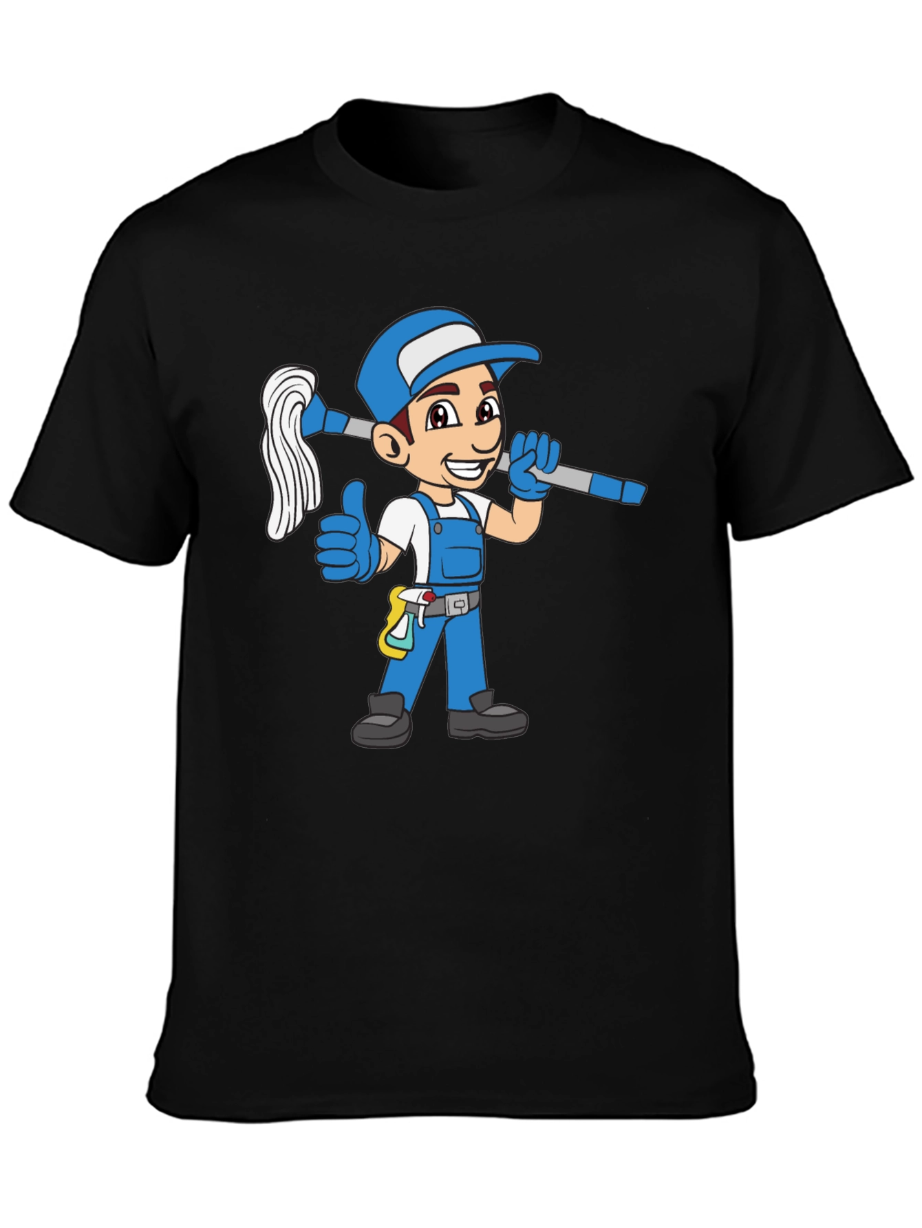 Cartoon Janitor T-Shirt