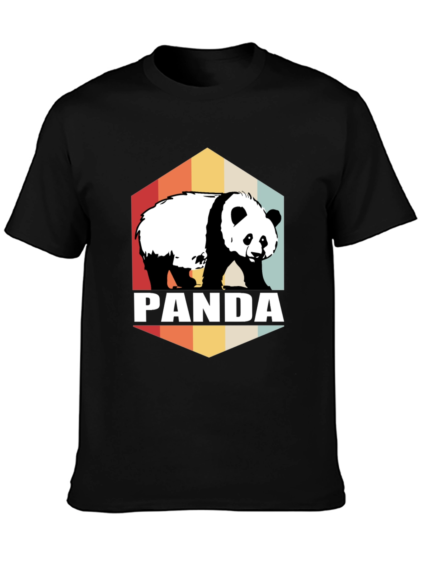 Retro Panda Graphic Tee - Soft Cotton Blend