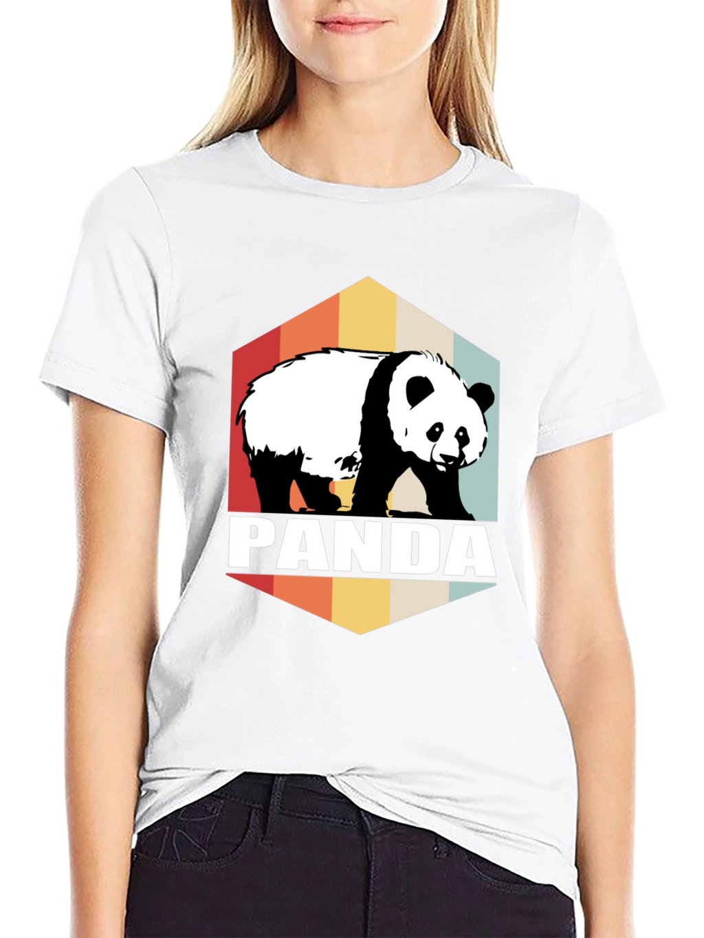 Retro Panda Graphic Tee - Soft Cotton Blend