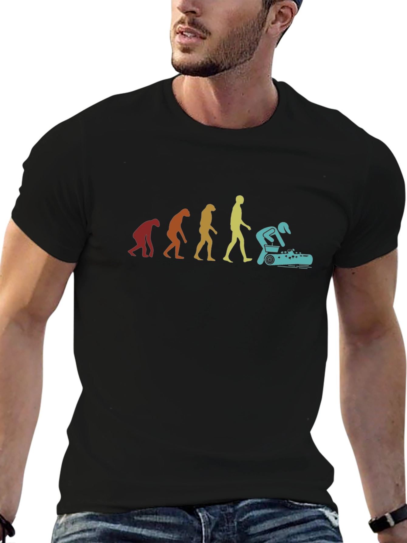 Evolution of Lawn Care T-Shirt