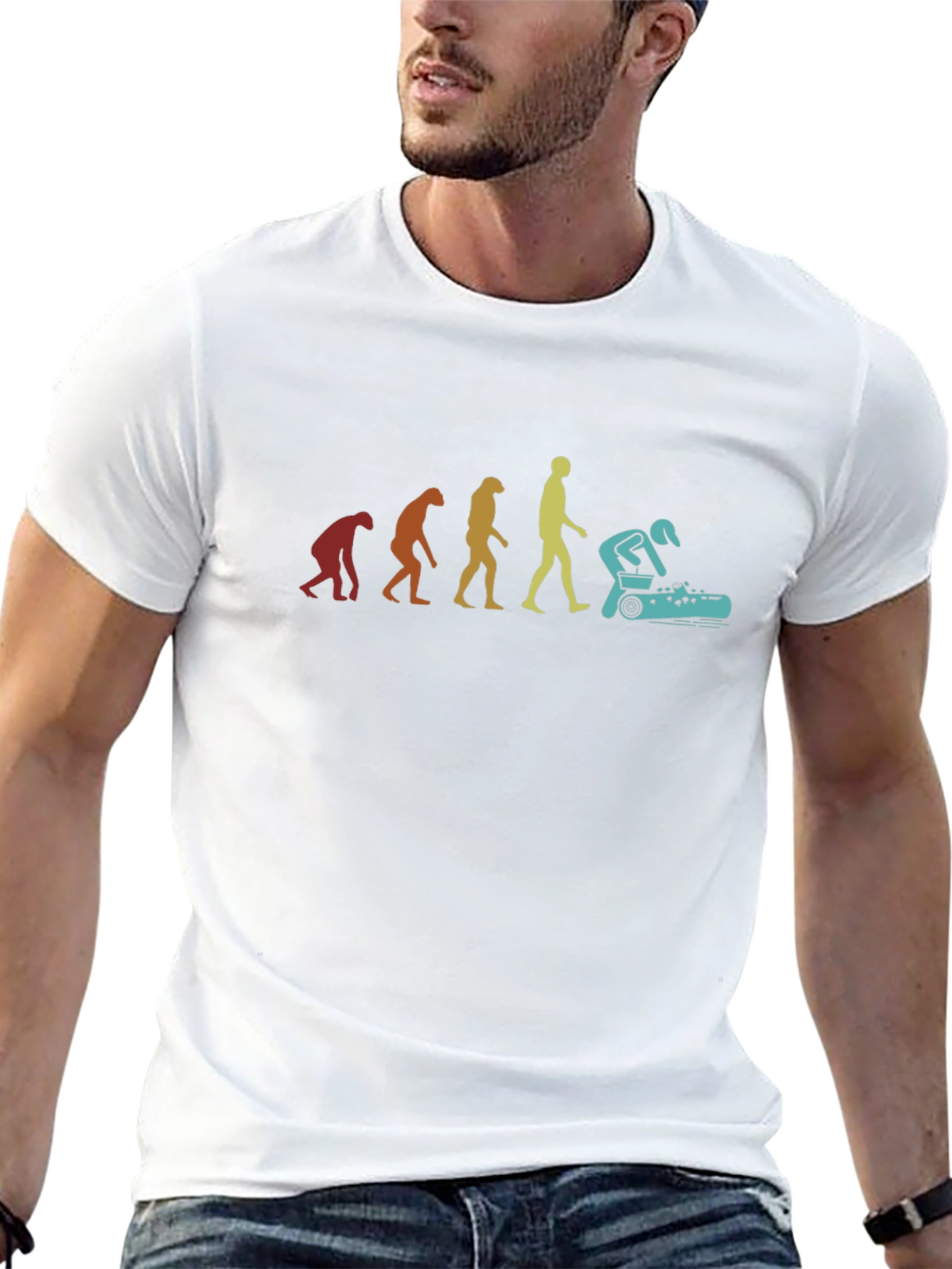 Evolution of Lawn Care T-Shirt