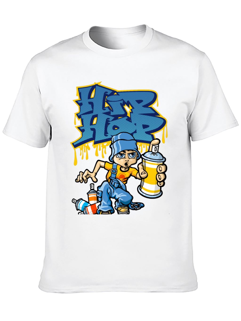 Hip Hop Graffiti Artist Black T-Shirt