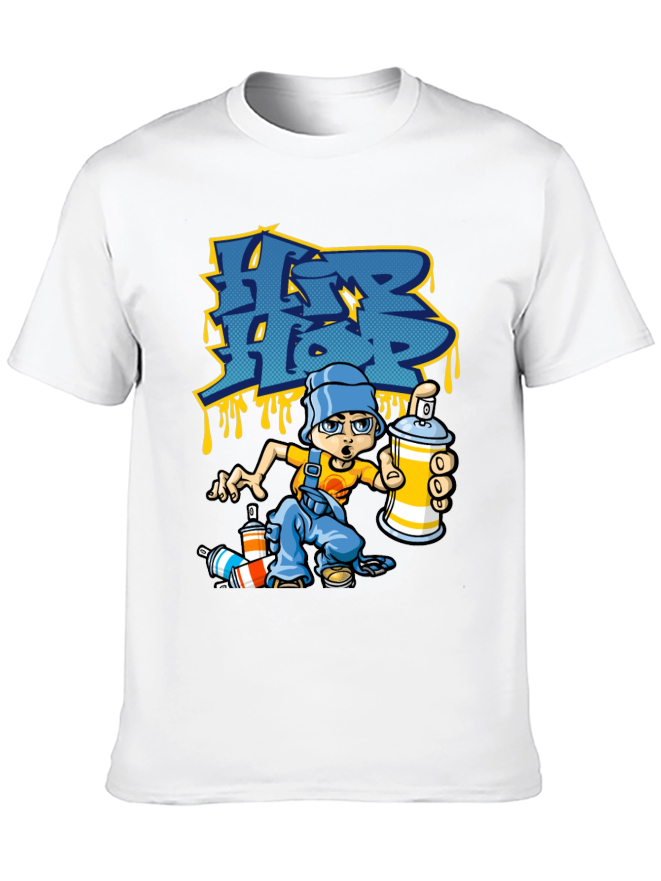 Hip Hop Graffiti Artist Black T-Shirt