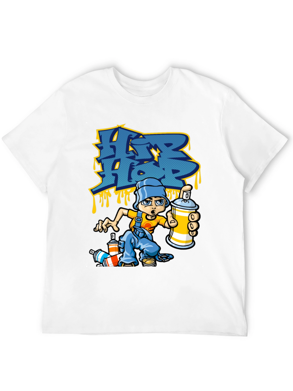 Hip Hop Graffiti Artist Black T-Shirt