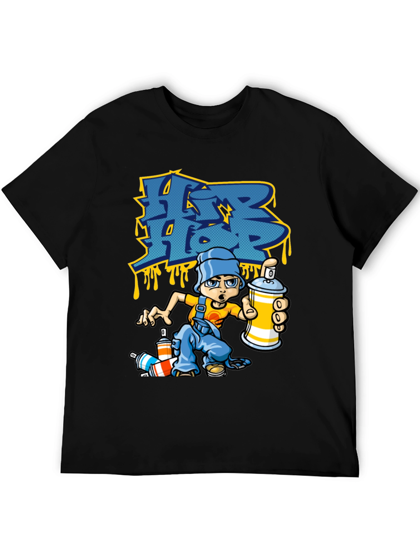 Hip Hop Graffiti Artist Black T-Shirt