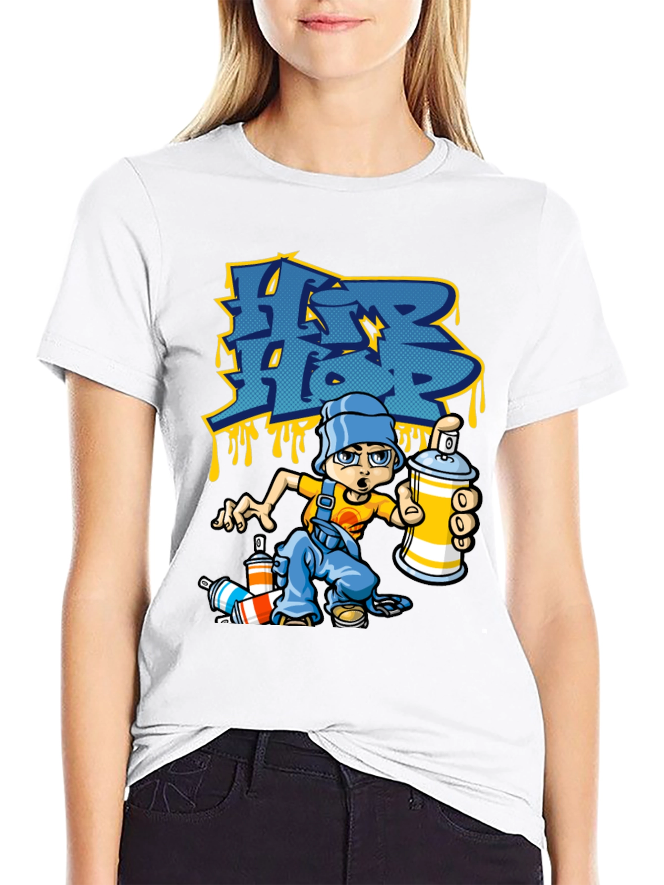 Hip Hop Graffiti Artist Black T-Shirt