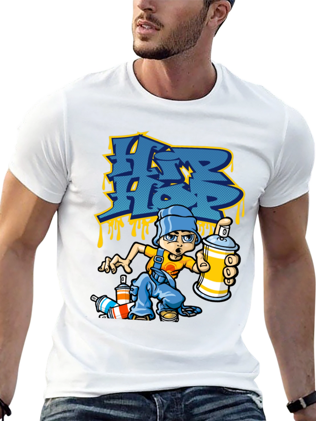 Hip Hop Graffiti Artist Black T-Shirt