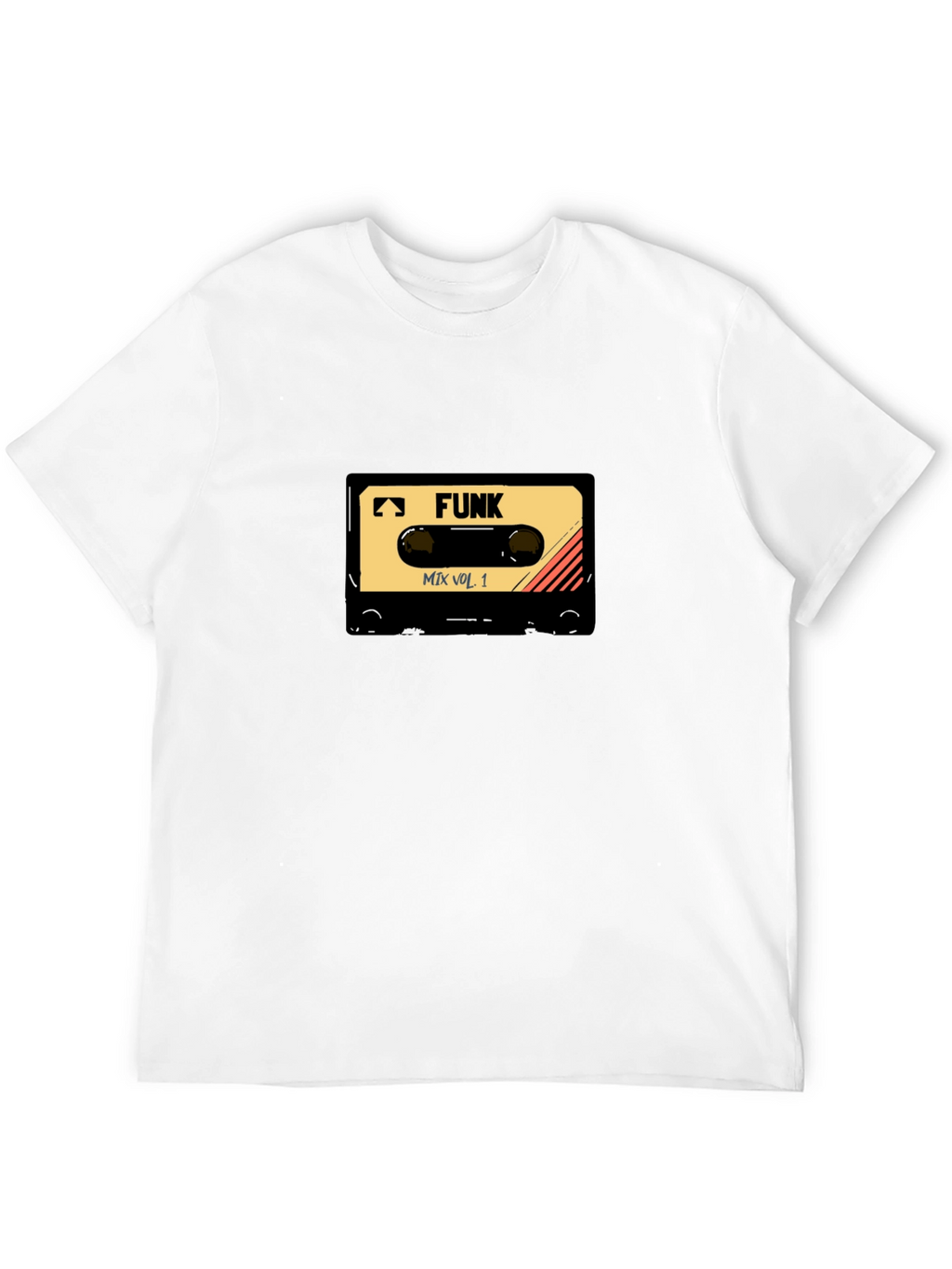 Retro Funk Mix Tape Graphic T-Shirt - Black