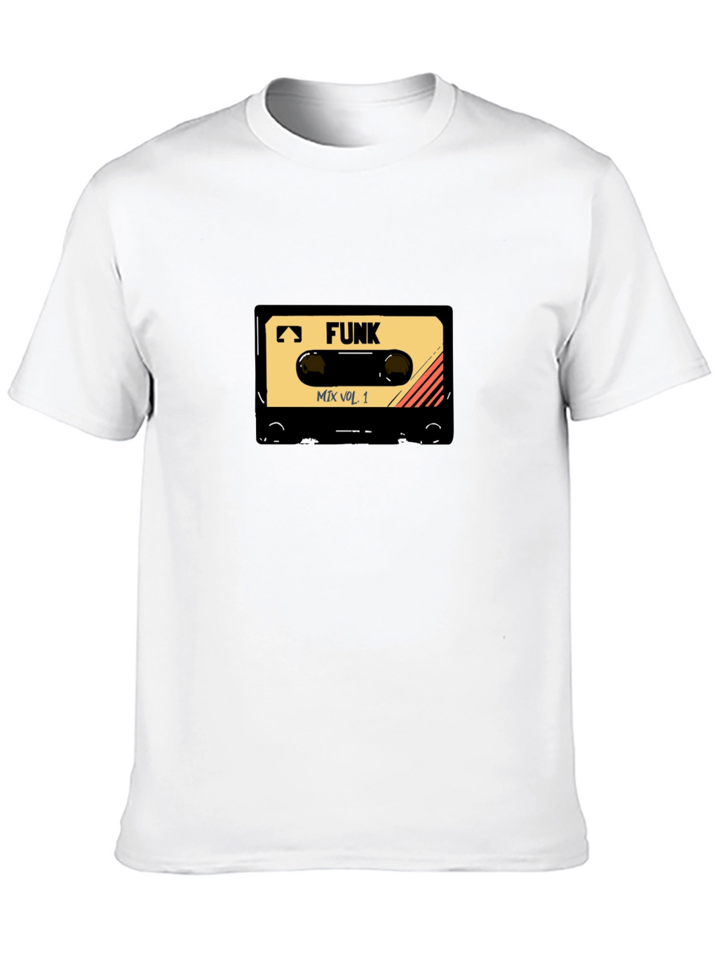 Retro Funk Mix Tape Graphic T-Shirt - Black