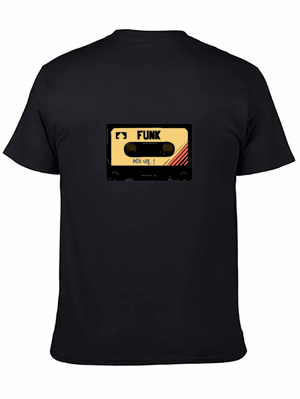 Retro Funk Mix Tape Graphic T-Shirt - Black