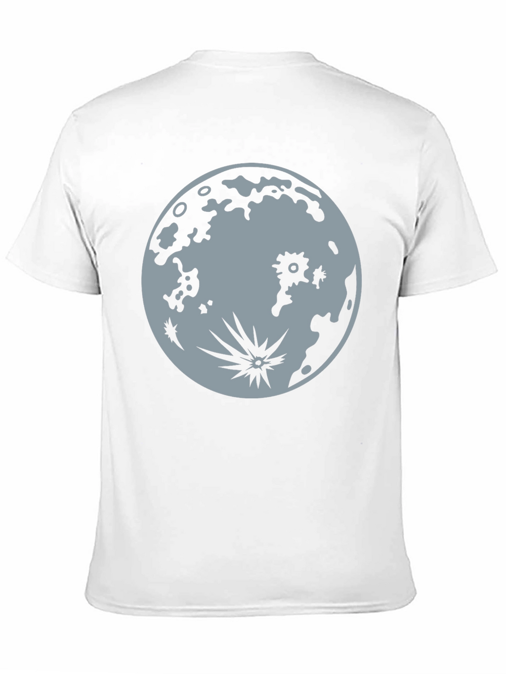 Moon Graphic Tee - Black Cotton T-Shirt