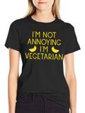Funny Vegetarian T-Shirt - Annoying Banana Graphic Tee