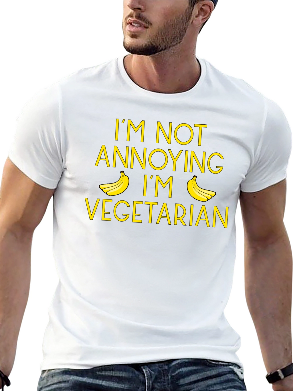 Funny Vegetarian T-Shirt - Annoying Banana Graphic Tee